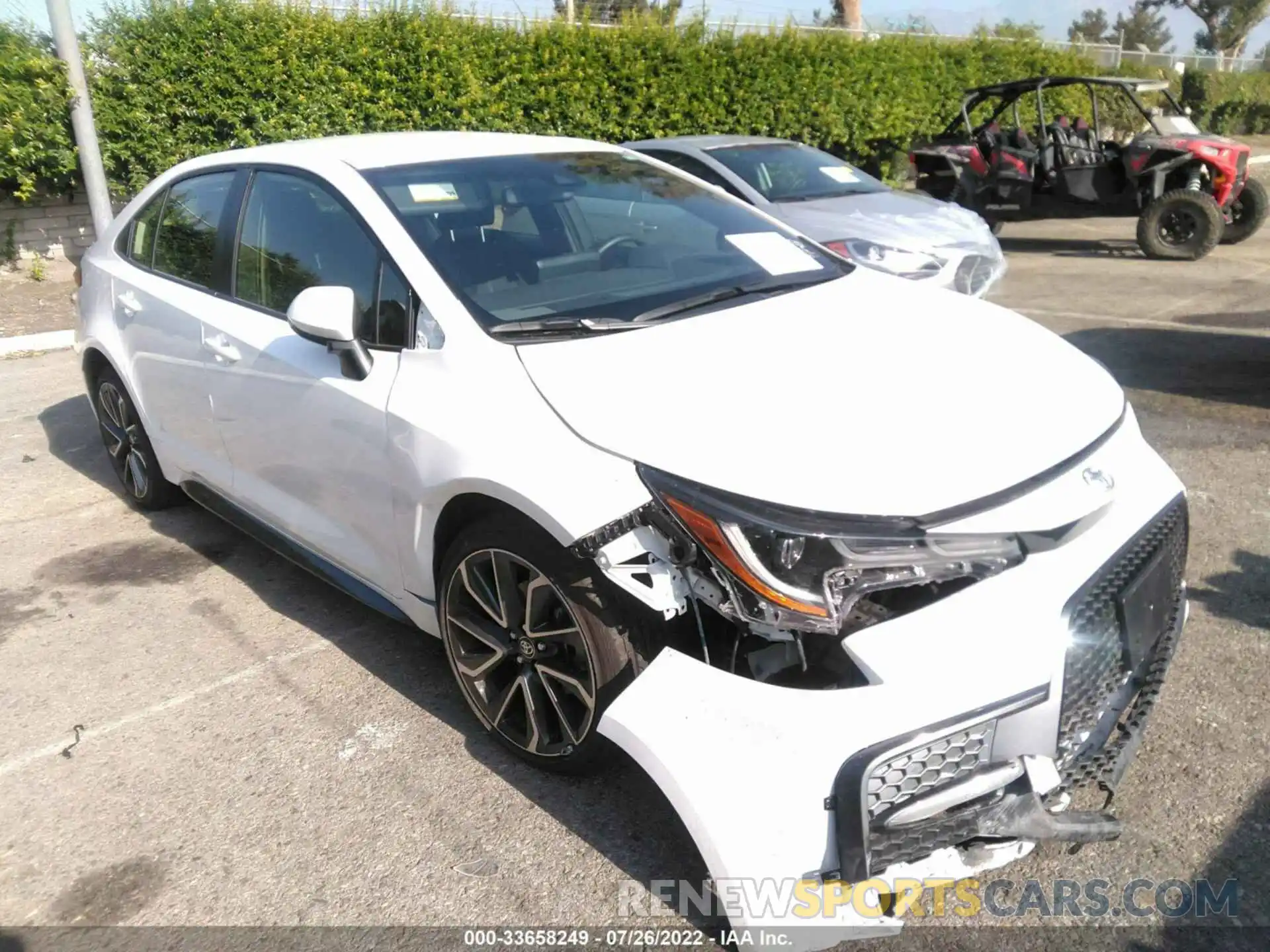 1 Photograph of a damaged car JTDS4MCE8N3502563 TOYOTA COROLLA 2022