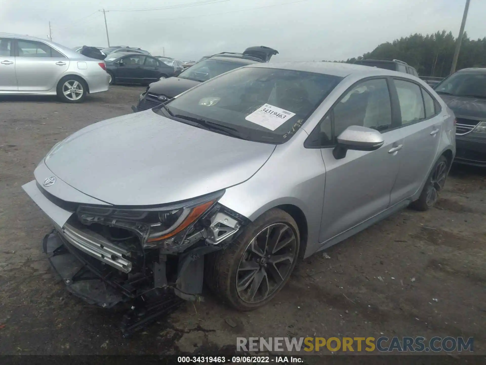 2 Photograph of a damaged car JTDS4MCE8N3506399 TOYOTA COROLLA 2022