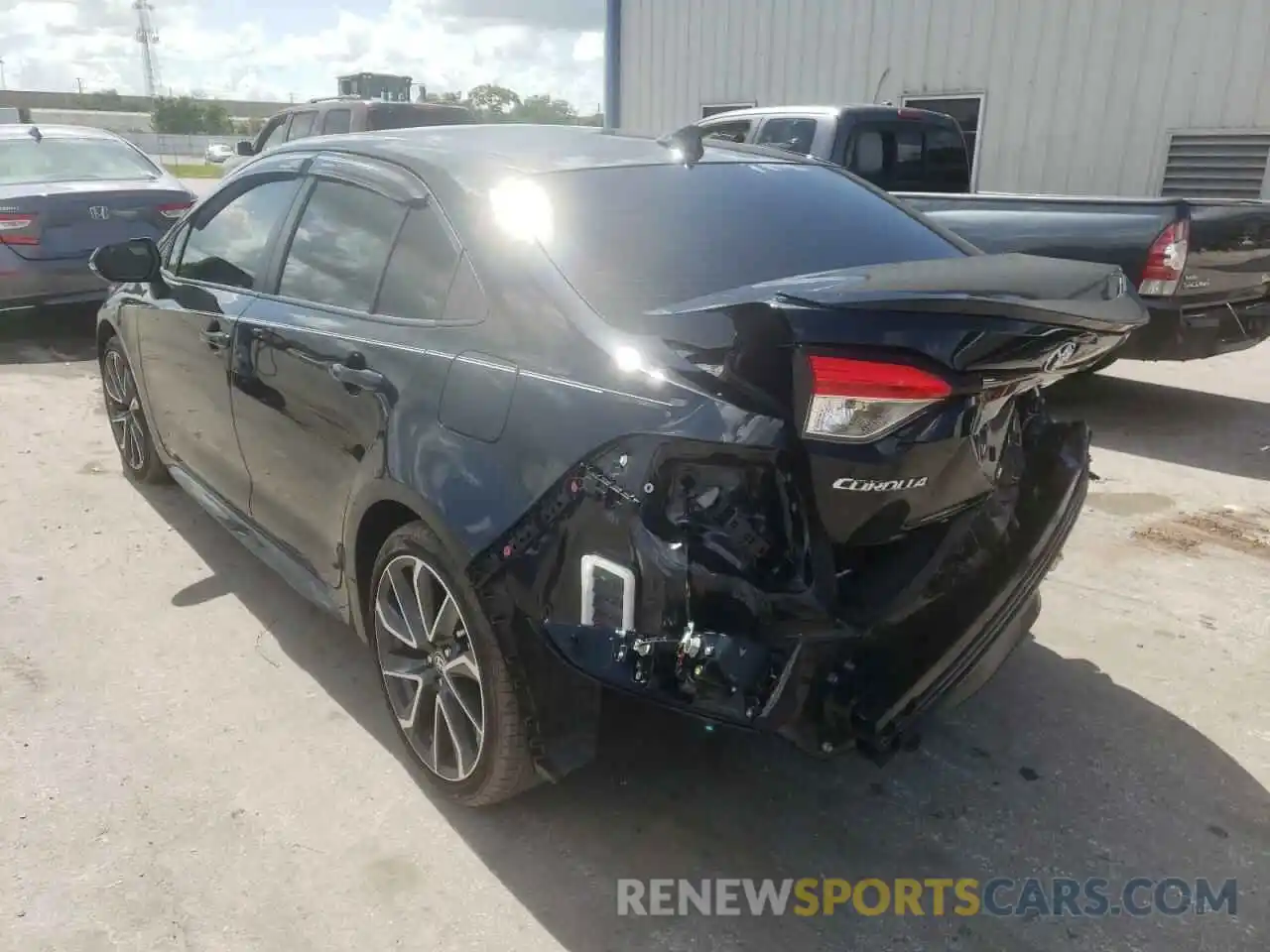 3 Photograph of a damaged car JTDS4MCE8NJ082864 TOYOTA COROLLA 2022