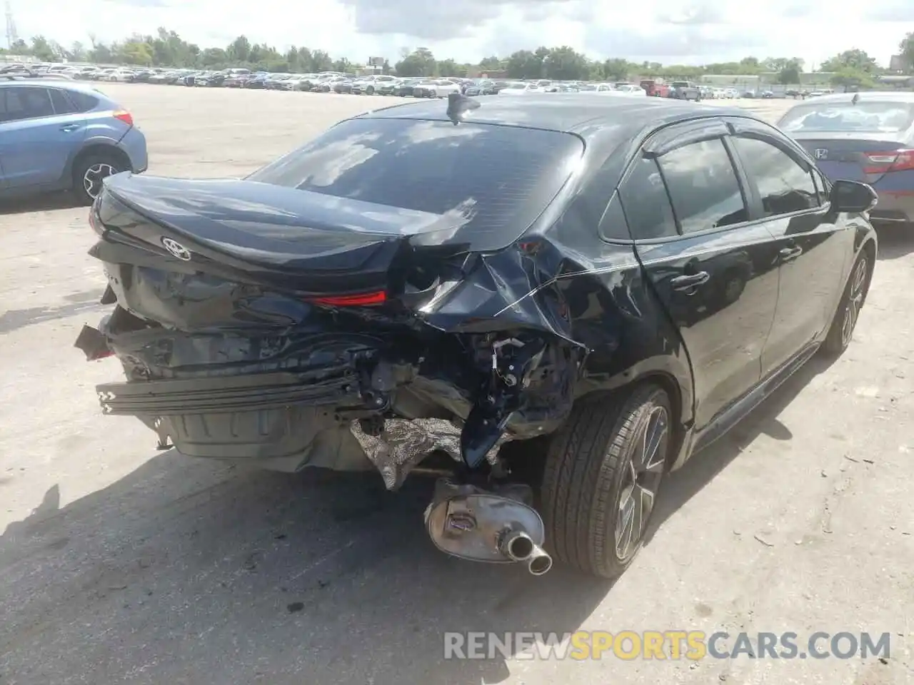 4 Photograph of a damaged car JTDS4MCE8NJ082864 TOYOTA COROLLA 2022