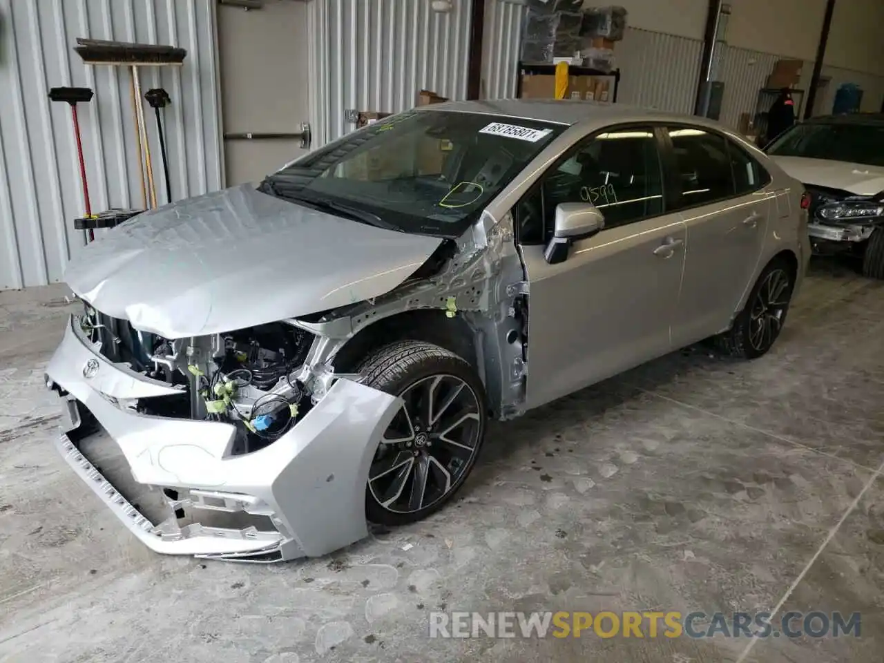 2 Photograph of a damaged car JTDS4MCE8NJ083187 TOYOTA COROLLA 2022