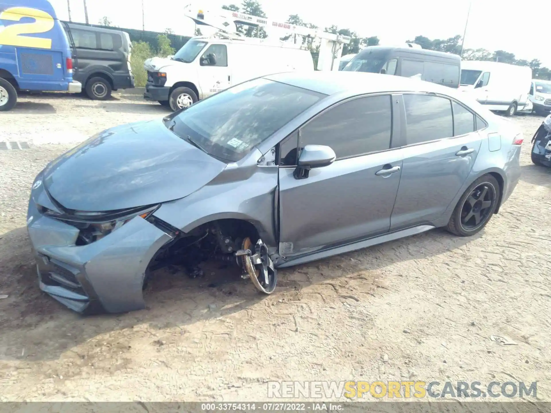 2 Photograph of a damaged car JTDS4MCE8NJ086865 TOYOTA COROLLA 2022