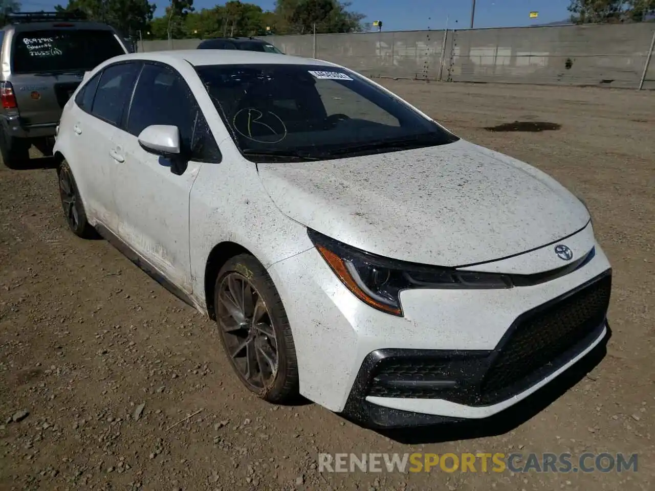 1 Photograph of a damaged car JTDS4MCE8NJ087126 TOYOTA COROLLA 2022