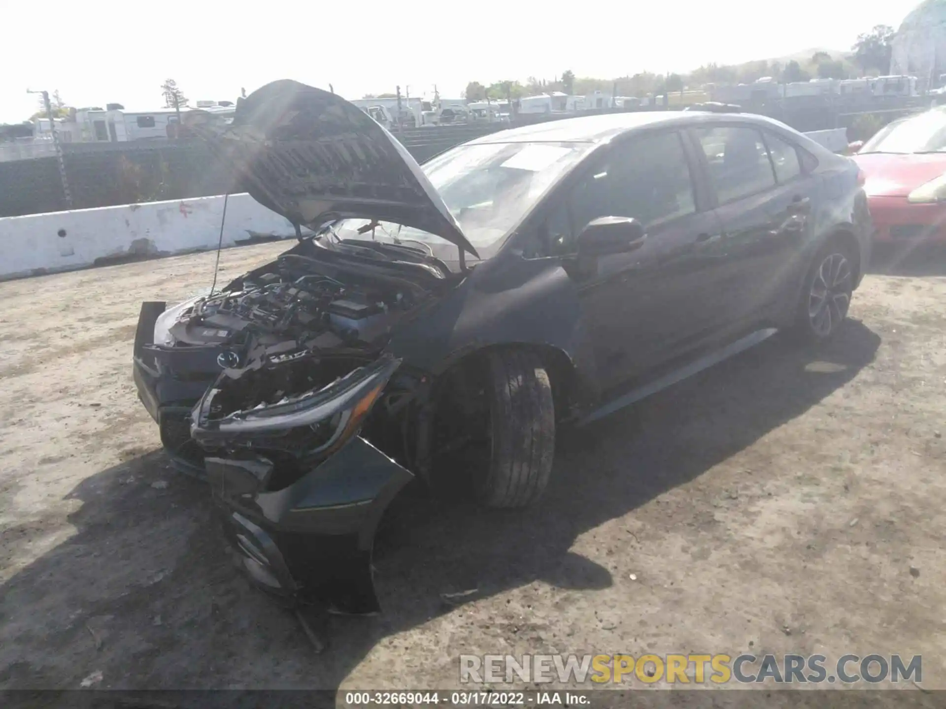 2 Photograph of a damaged car JTDS4MCE8NJ091077 TOYOTA COROLLA 2022