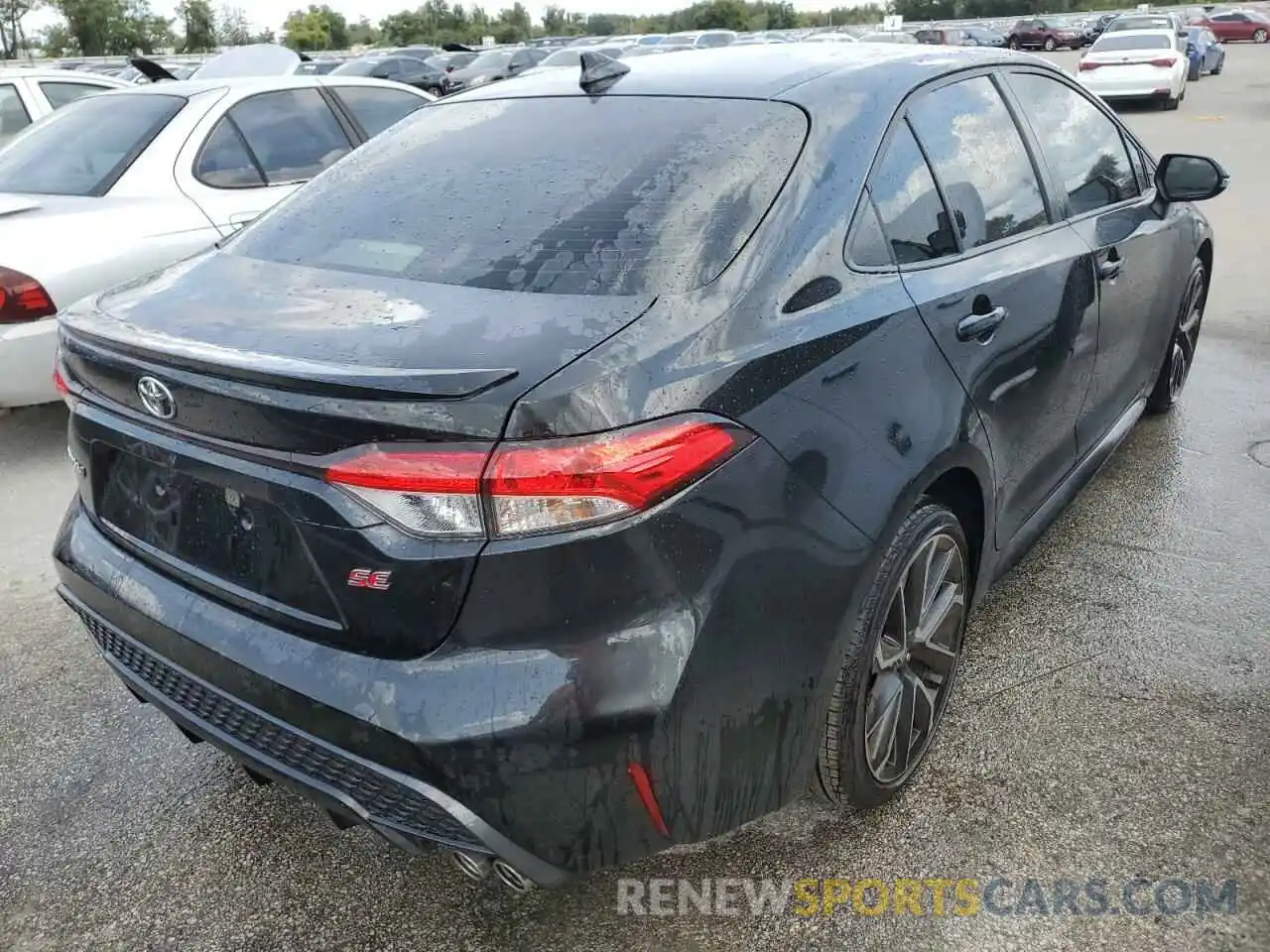 4 Photograph of a damaged car JTDS4MCE8NJ096926 TOYOTA COROLLA 2022