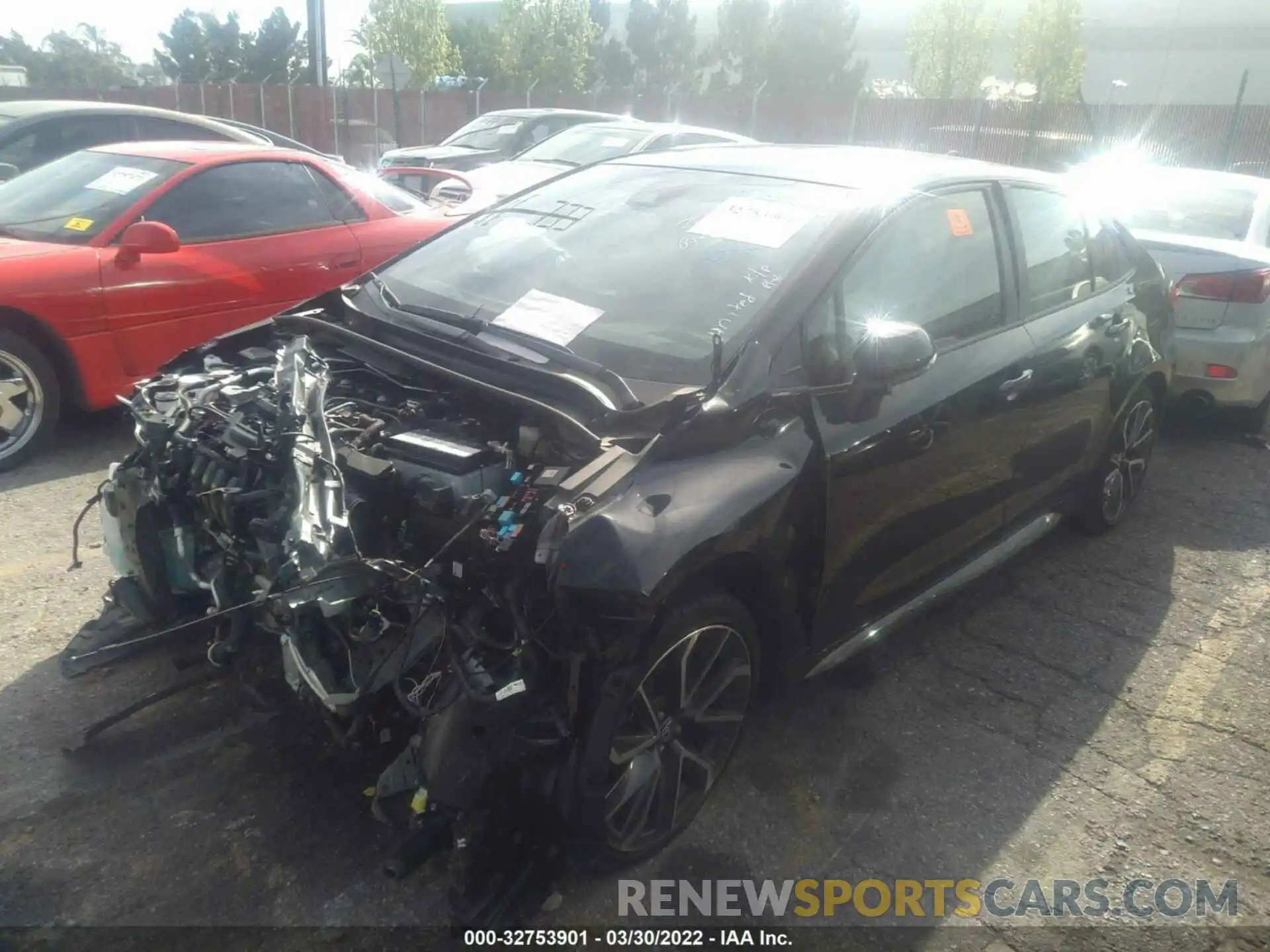 2 Photograph of a damaged car JTDS4MCE9NJ082937 TOYOTA COROLLA 2022