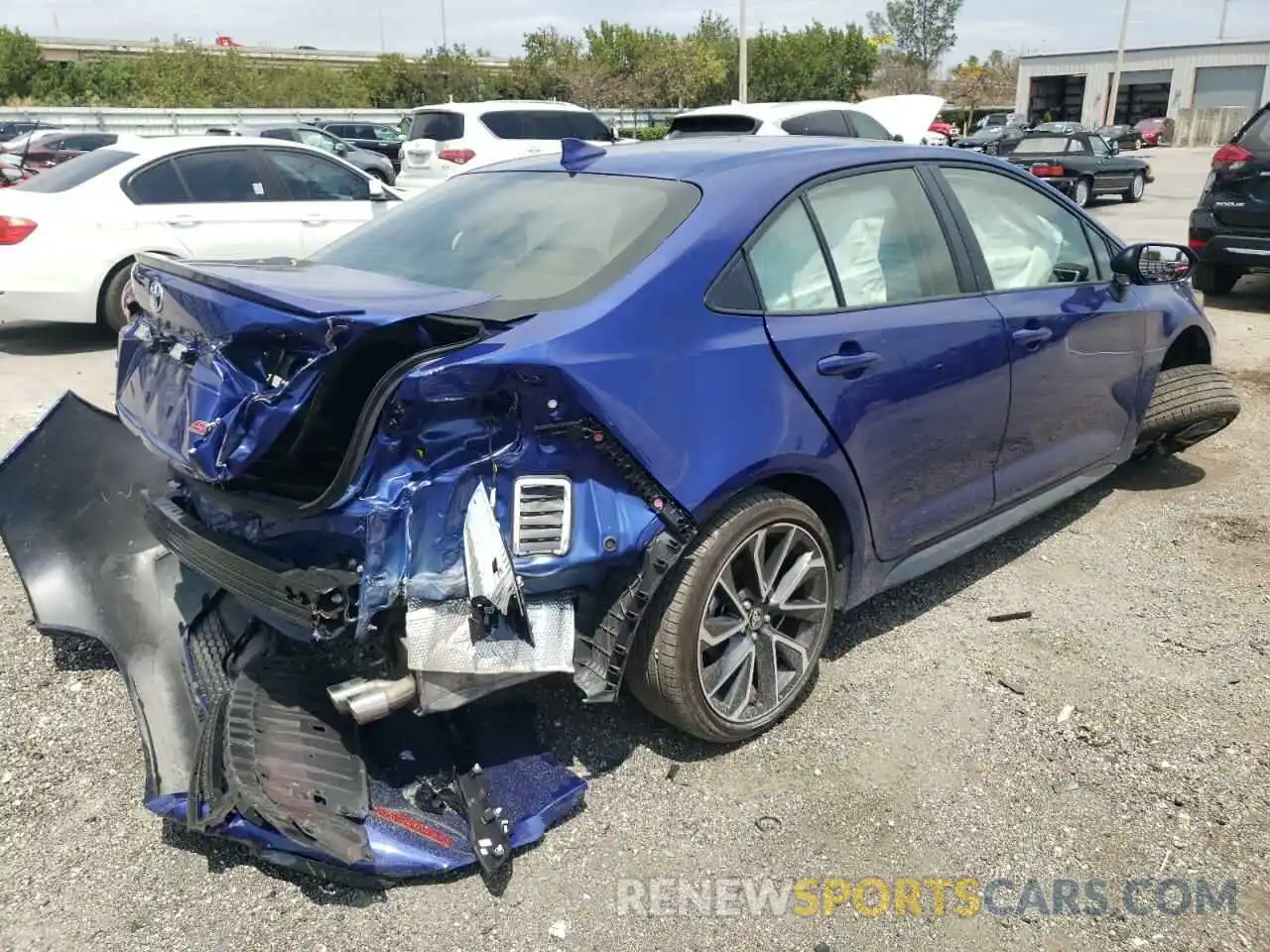 4 Photograph of a damaged car JTDS4MCE9NJ085126 TOYOTA COROLLA 2022