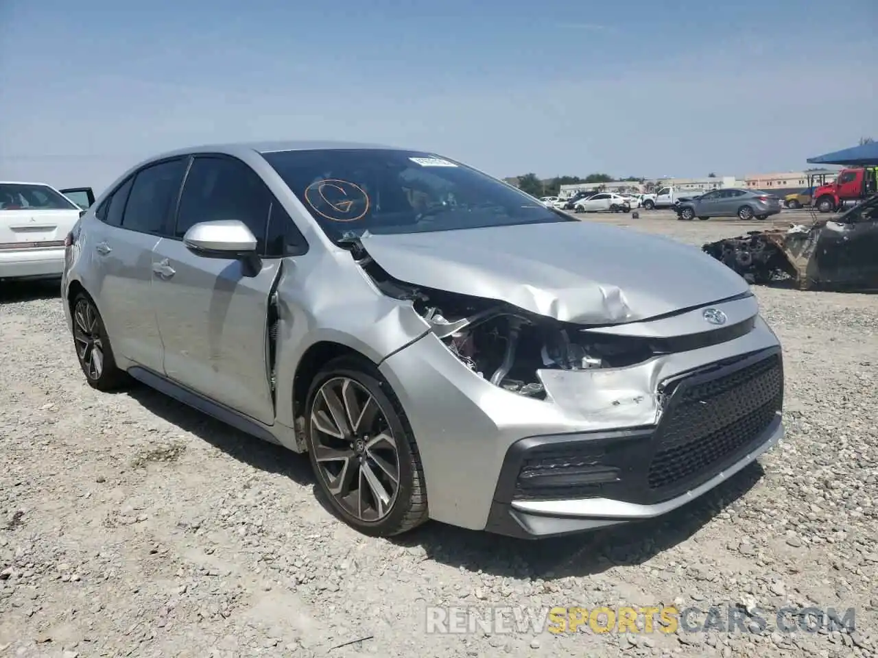 1 Photograph of a damaged car JTDS4MCE9NJ086373 TOYOTA COROLLA 2022