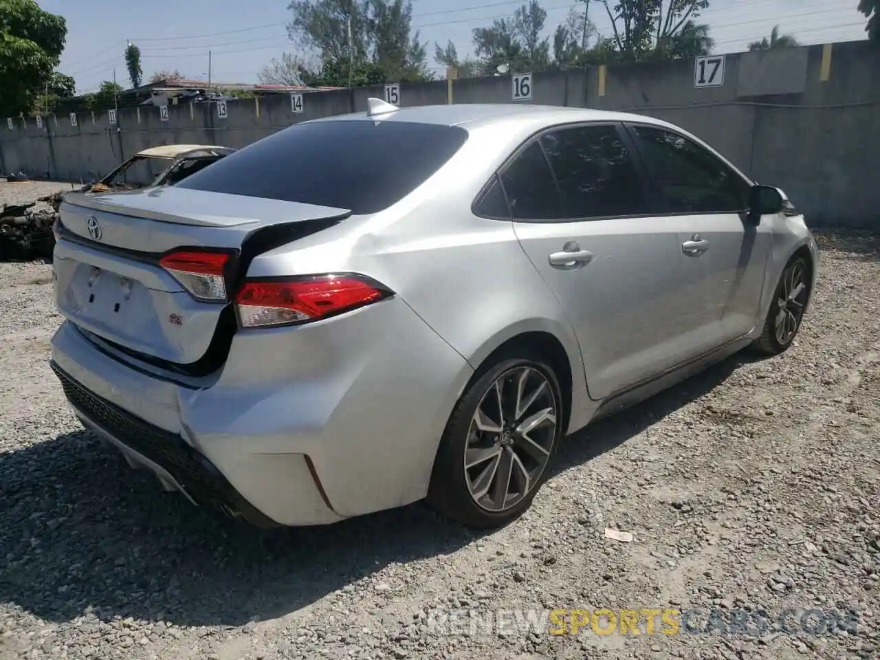 4 Photograph of a damaged car JTDS4MCE9NJ086373 TOYOTA COROLLA 2022