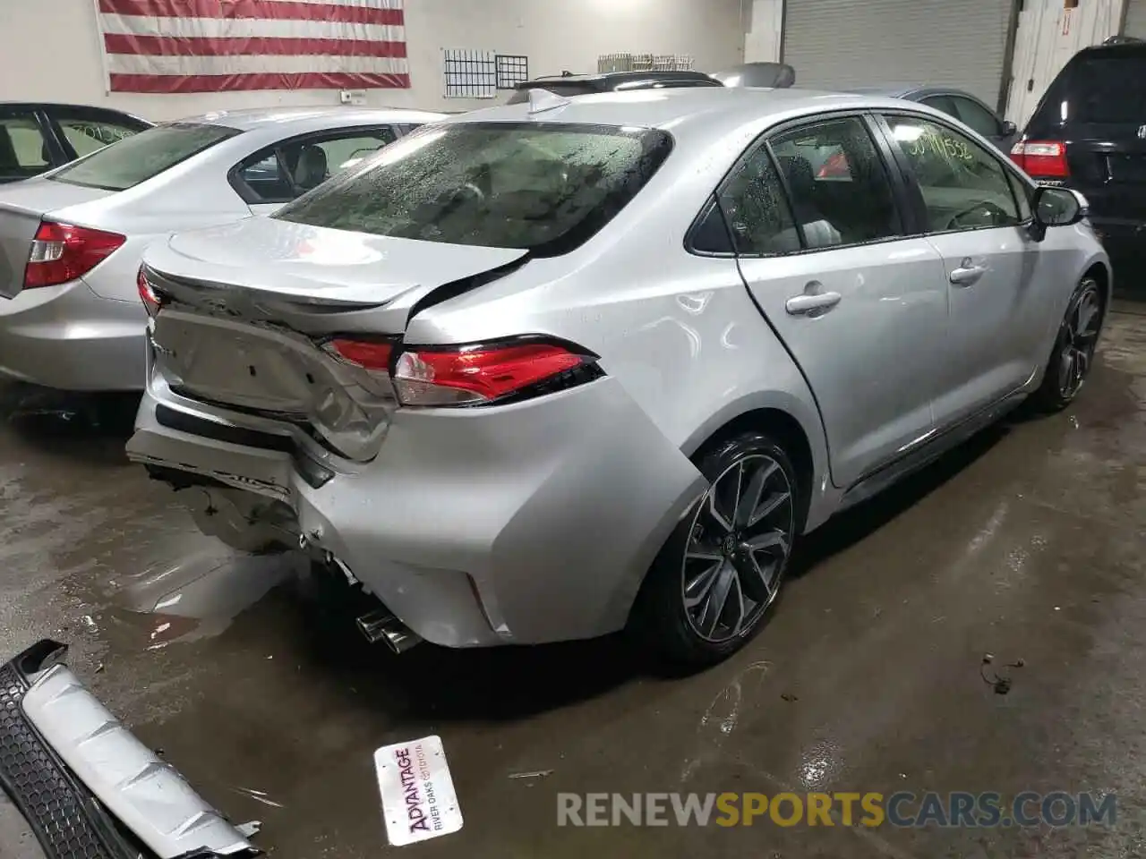 4 Photograph of a damaged car JTDS4MCE9NJ088818 TOYOTA COROLLA 2022