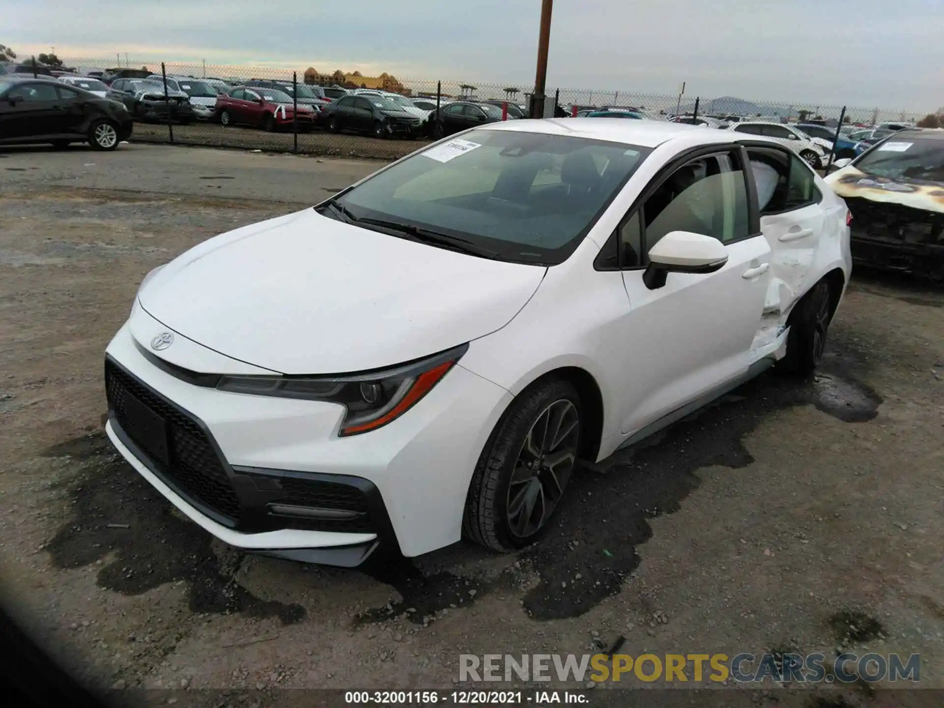 2 Photograph of a damaged car JTDS4MCE9NJ089936 TOYOTA COROLLA 2022