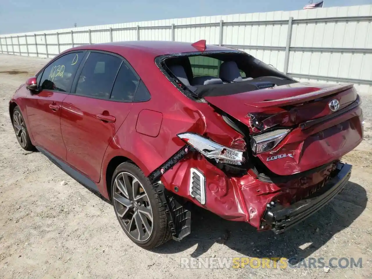 3 Photograph of a damaged car JTDS4MCE9NJ090682 TOYOTA COROLLA 2022