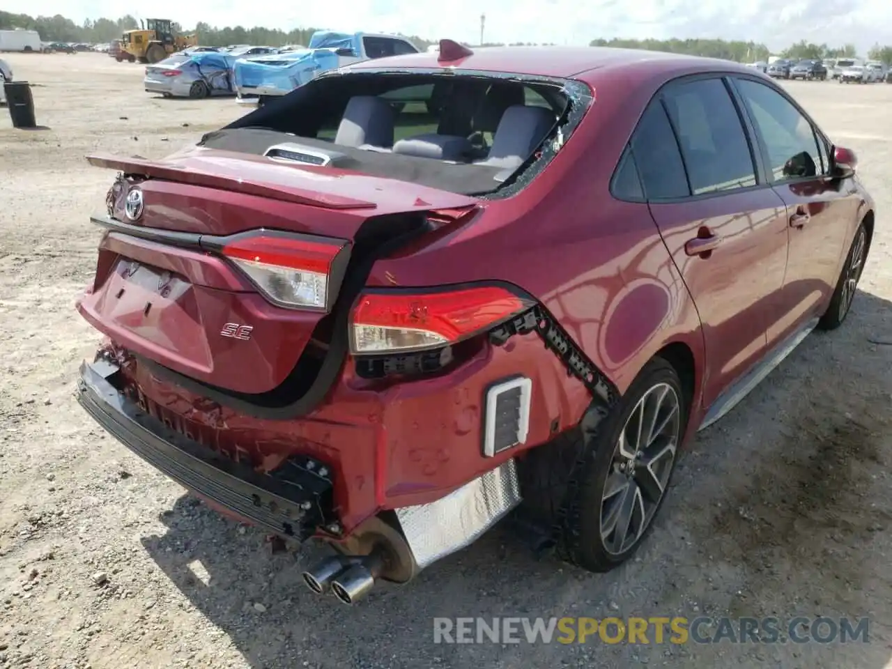 4 Photograph of a damaged car JTDS4MCE9NJ090682 TOYOTA COROLLA 2022