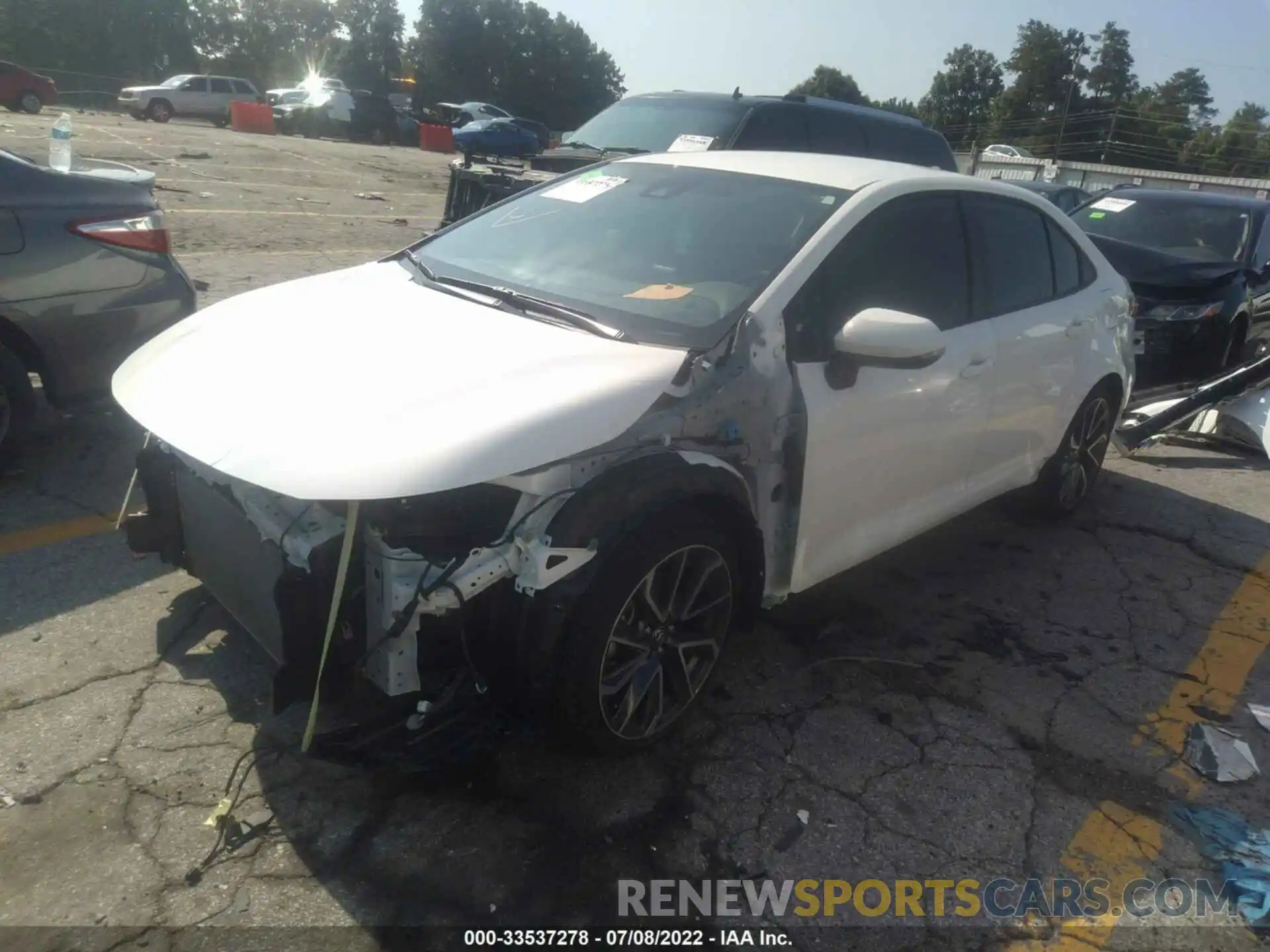 2 Photograph of a damaged car JTDS4MCEXN3504220 TOYOTA COROLLA 2022