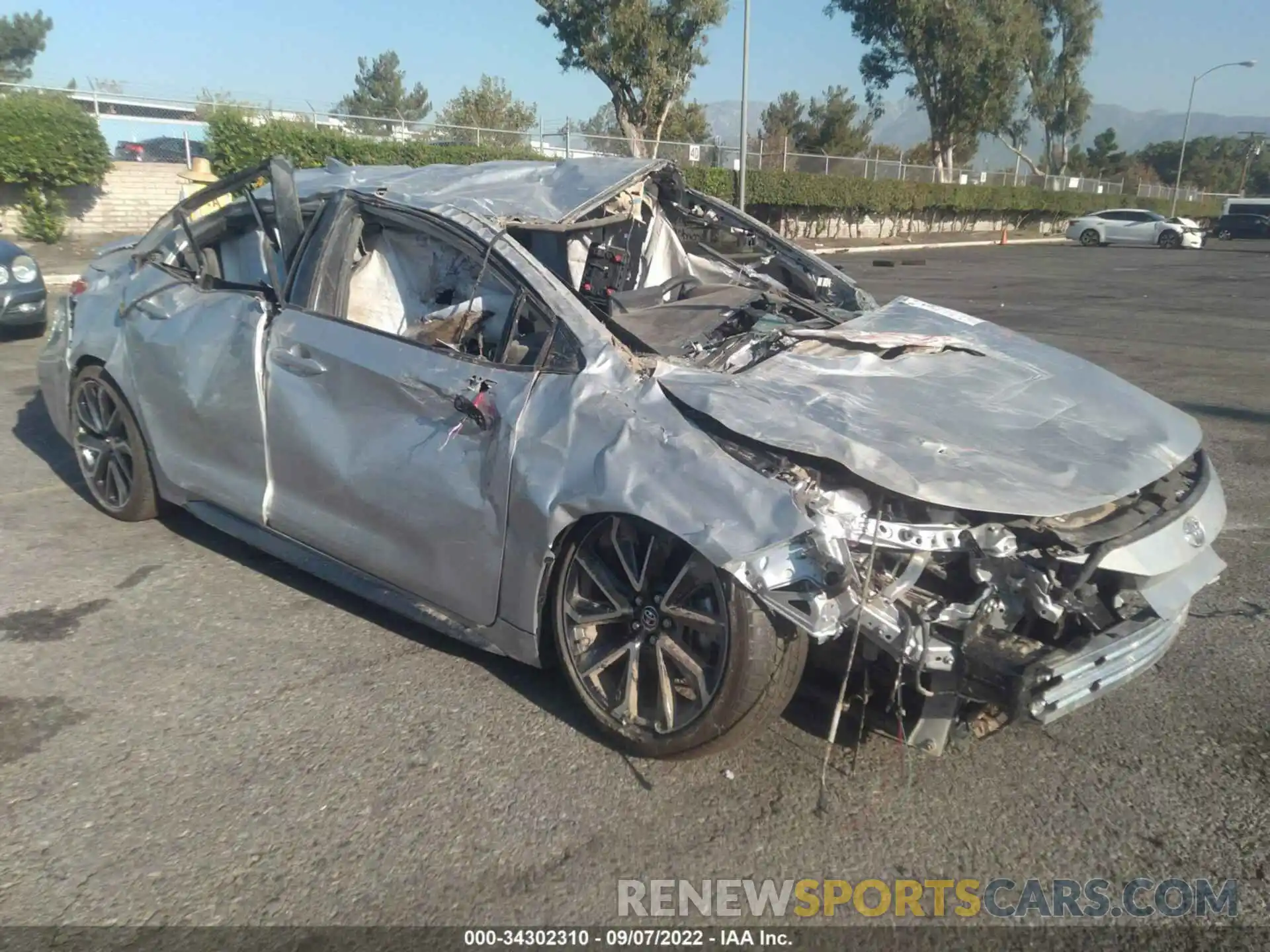 1 Photograph of a damaged car JTDS4MCEXN3509689 TOYOTA COROLLA 2022