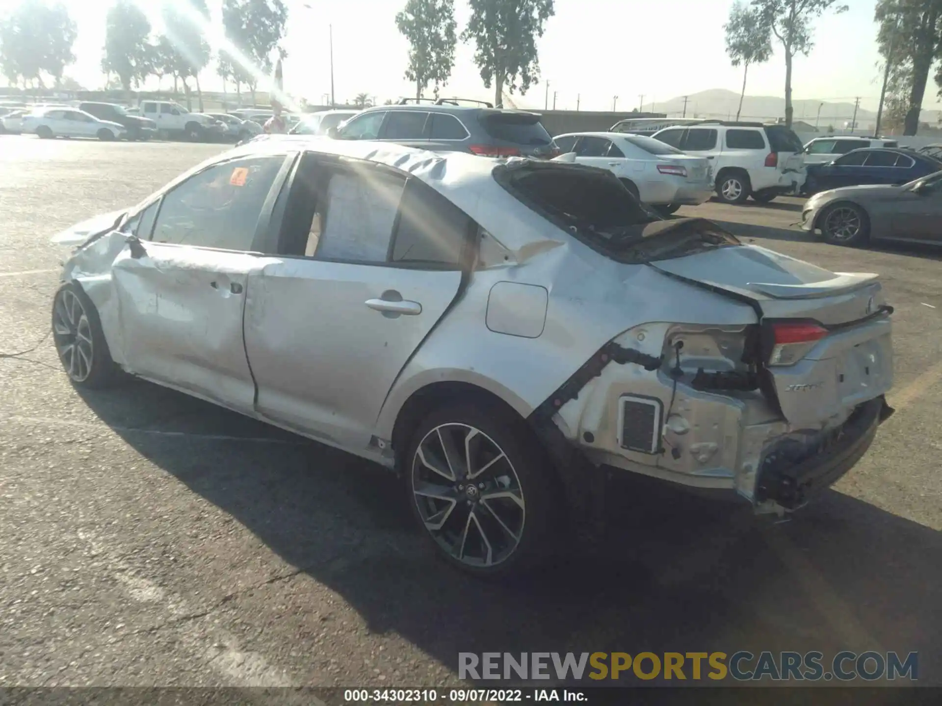 3 Photograph of a damaged car JTDS4MCEXN3509689 TOYOTA COROLLA 2022