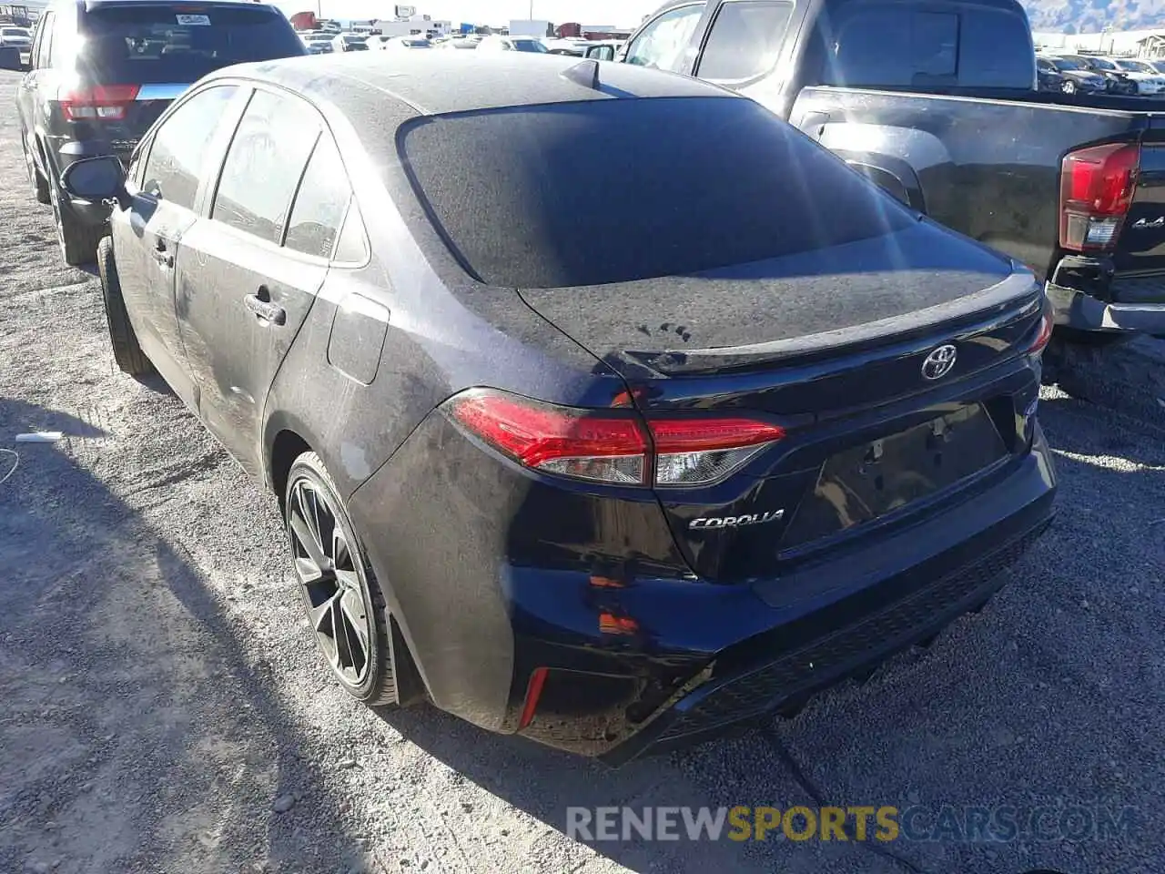 3 Photograph of a damaged car JTDS4MCEXNJ085040 TOYOTA COROLLA 2022