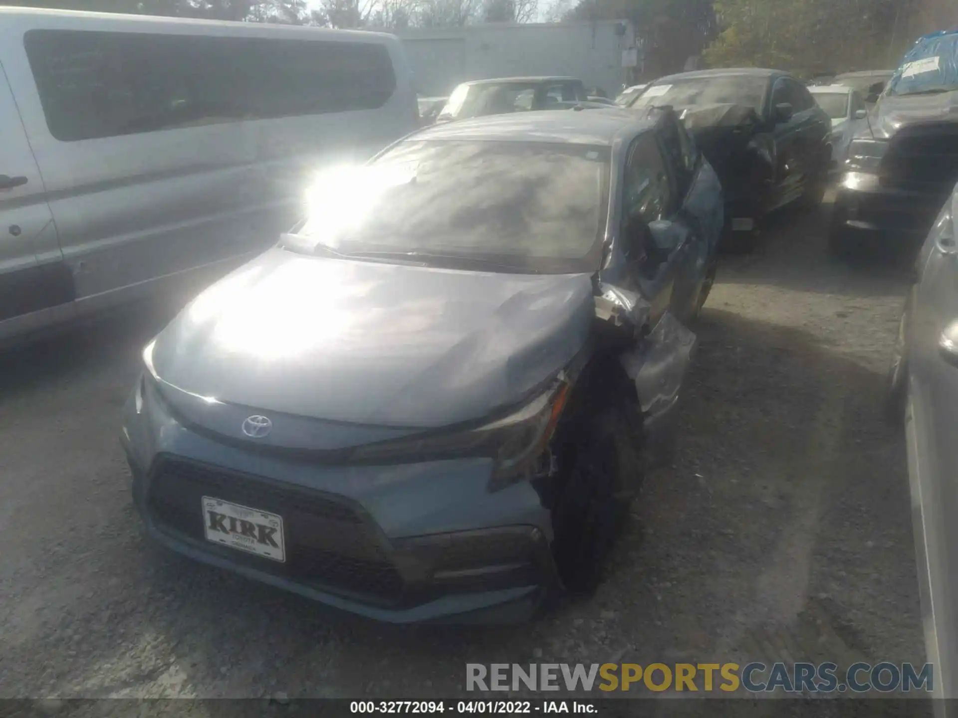 2 Photograph of a damaged car JTDS4MCEXNJ090075 TOYOTA COROLLA 2022