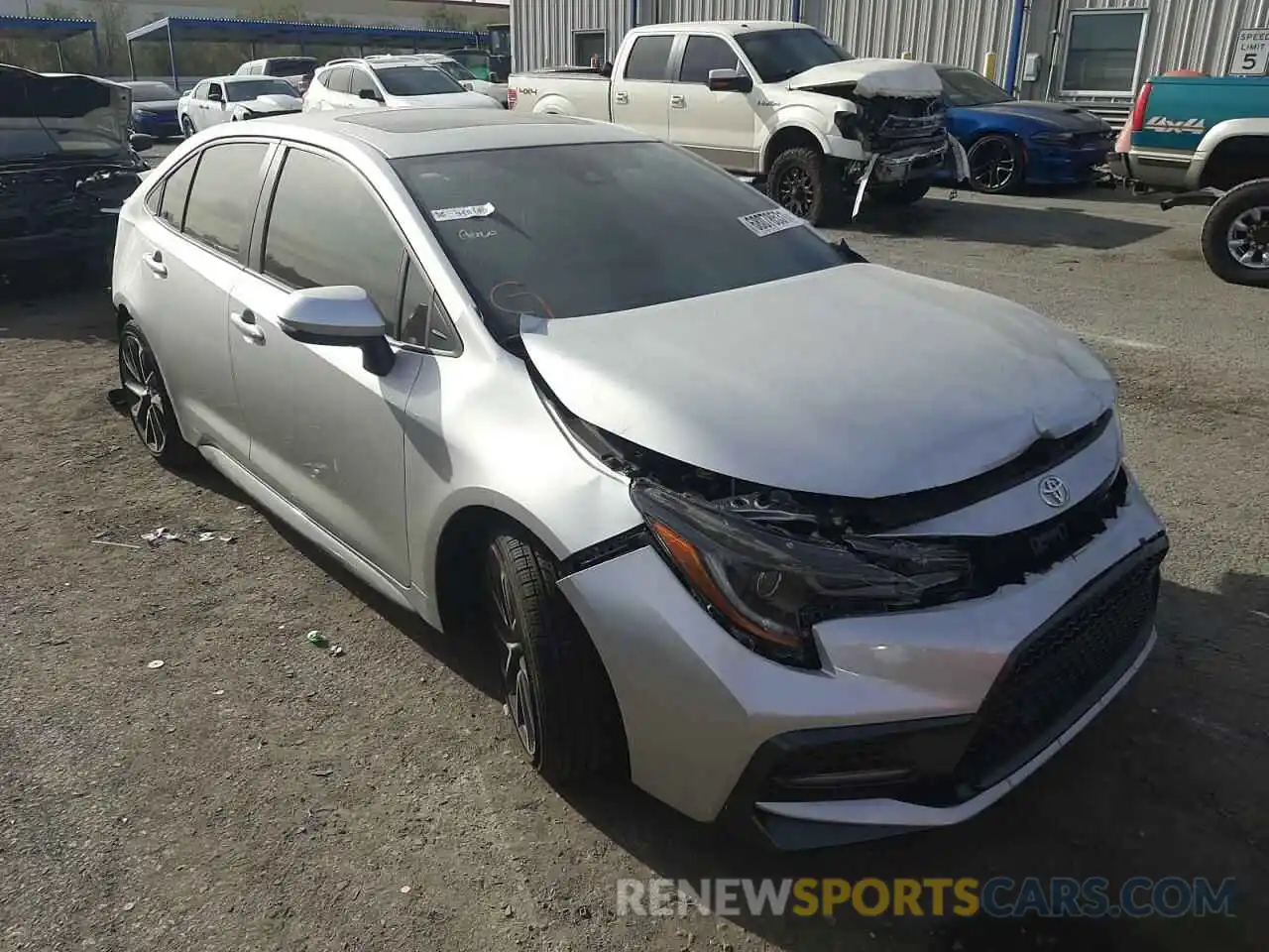 1 Photograph of a damaged car JTDT4MCE1NJ085349 TOYOTA COROLLA 2022