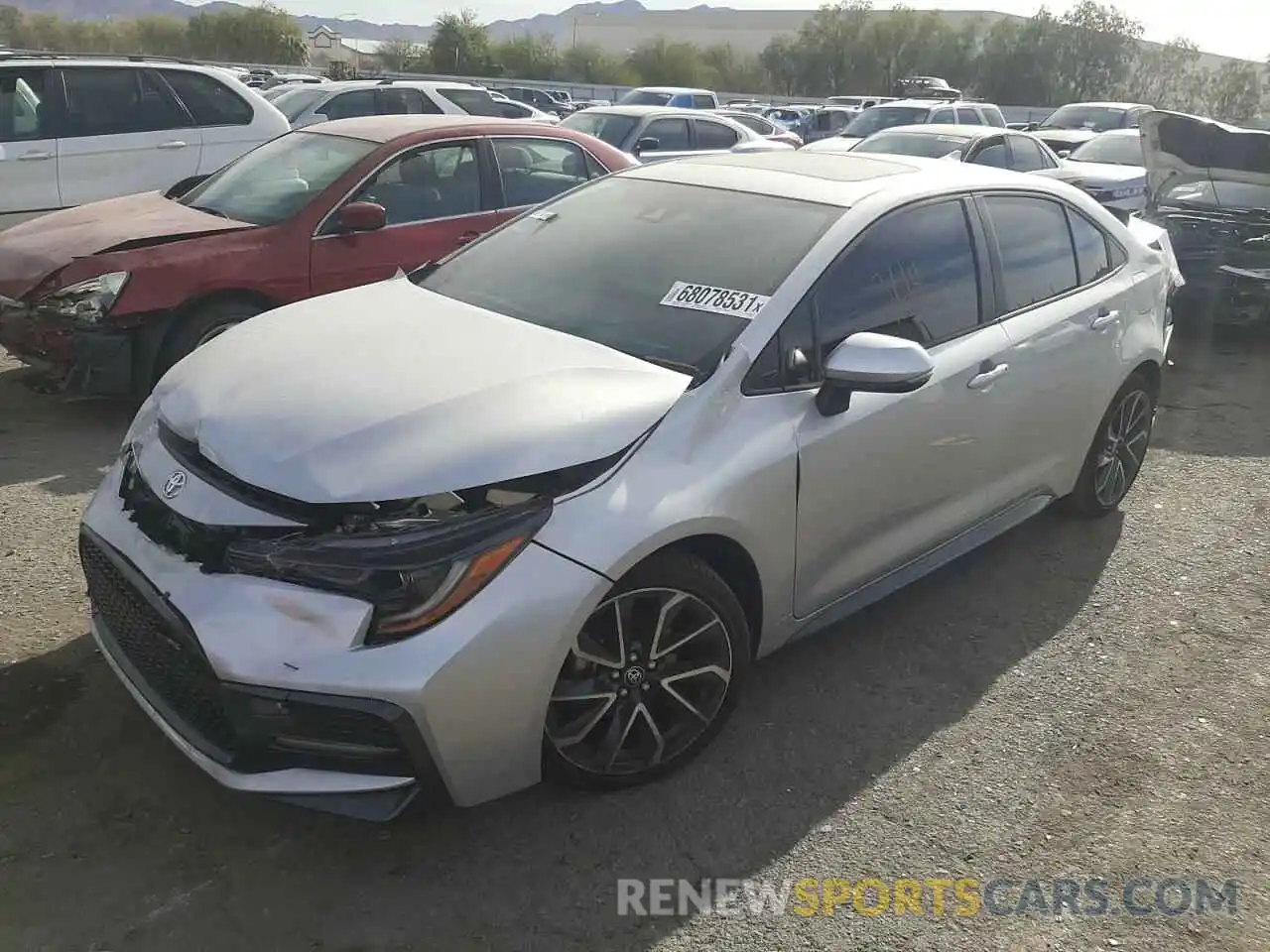 2 Photograph of a damaged car JTDT4MCE1NJ085349 TOYOTA COROLLA 2022