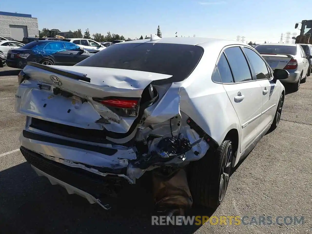 4 Photograph of a damaged car JTDT4MCE1NJ088414 TOYOTA COROLLA 2022