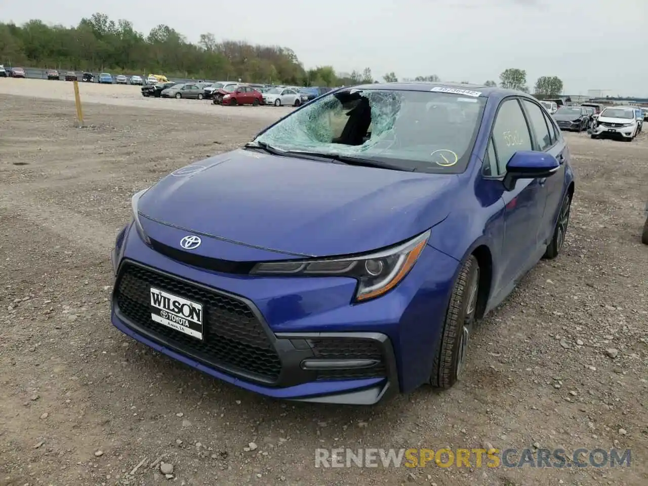 2 Photograph of a damaged car JTDT4MCE2NJ086249 TOYOTA COROLLA 2022