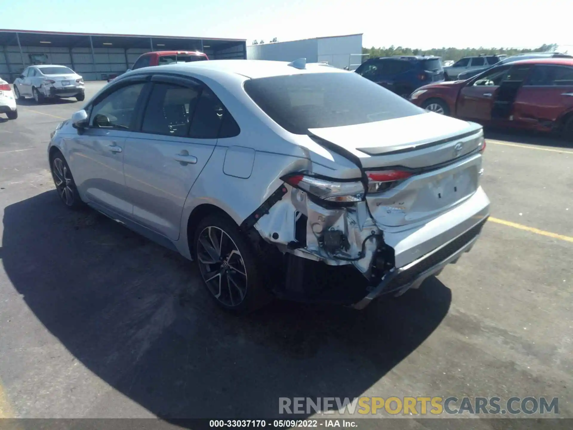 3 Photograph of a damaged car JTDT4MCE2NJ093816 TOYOTA COROLLA 2022