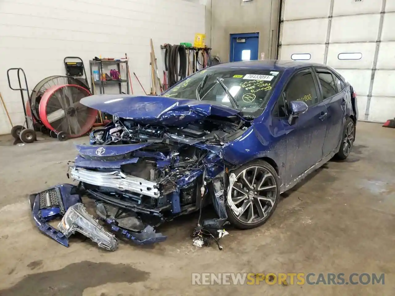 2 Photograph of a damaged car JTDT4MCE3NJ084980 TOYOTA COROLLA 2022