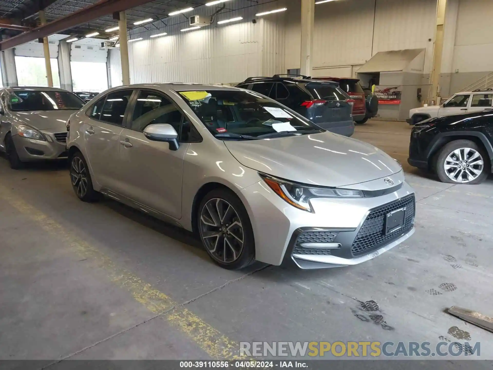 1 Photograph of a damaged car JTDT4MCE8NJ084828 TOYOTA COROLLA 2022