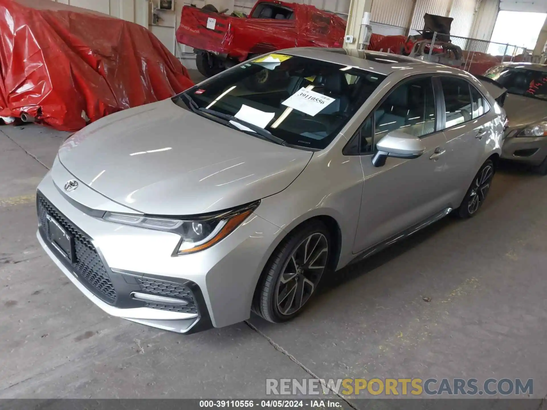 2 Photograph of a damaged car JTDT4MCE8NJ084828 TOYOTA COROLLA 2022