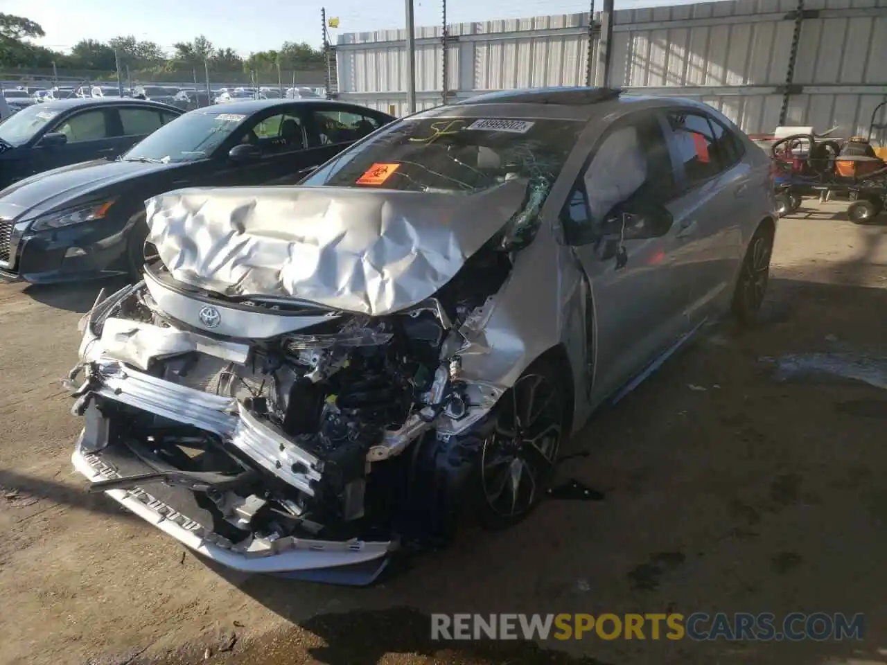 2 Photograph of a damaged car JTDT4MCE8NJ096865 TOYOTA COROLLA 2022