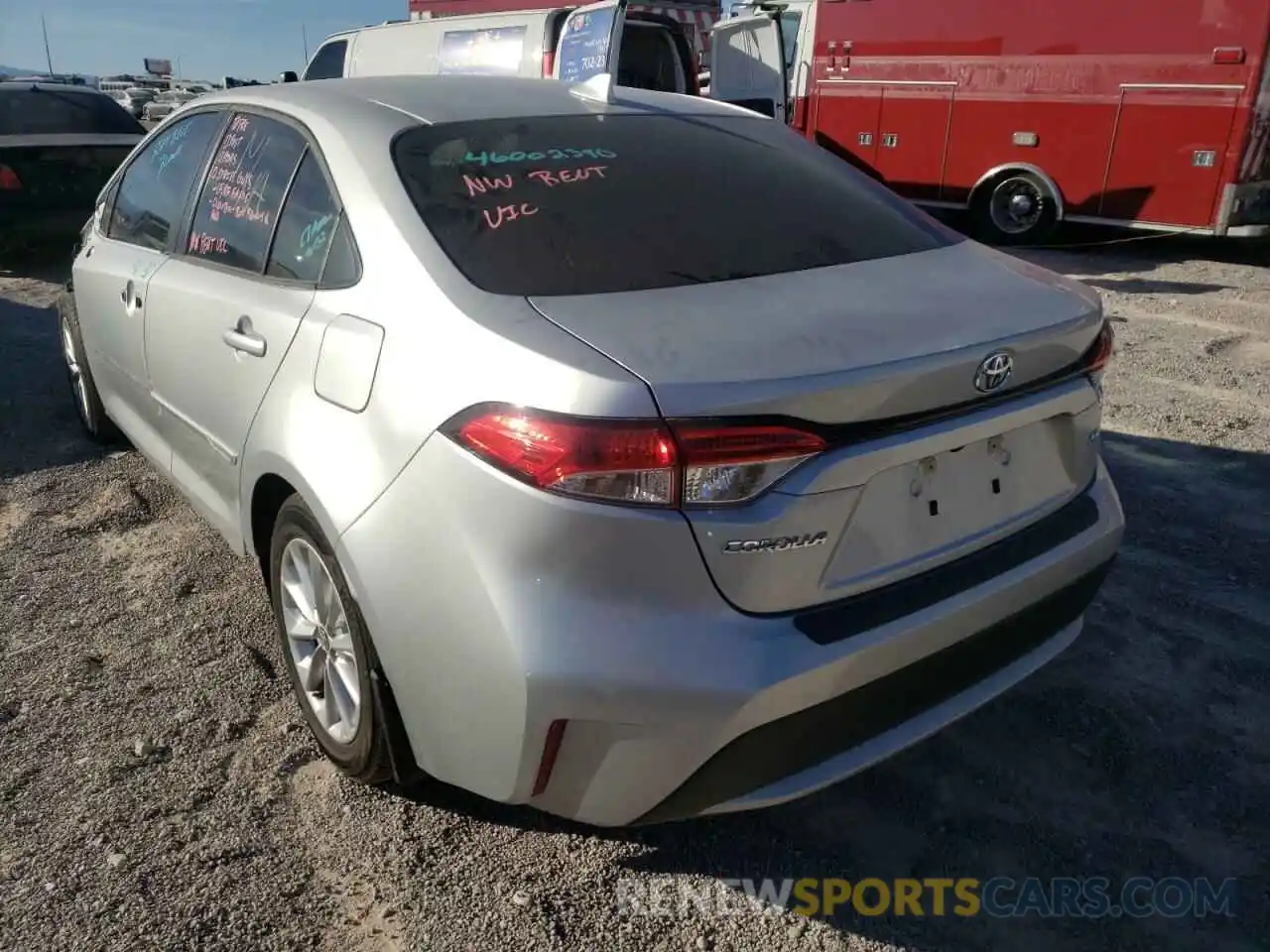 3 Photograph of a damaged car JTDVPMAE1NJ190766 TOYOTA COROLLA 2022