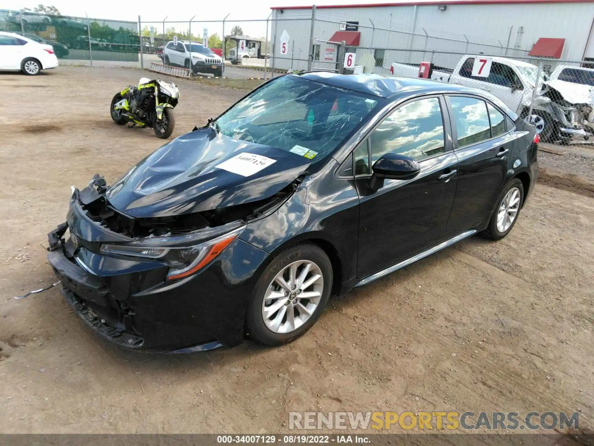 2 Photograph of a damaged car JTDVPMAE1NJ202849 TOYOTA COROLLA 2022