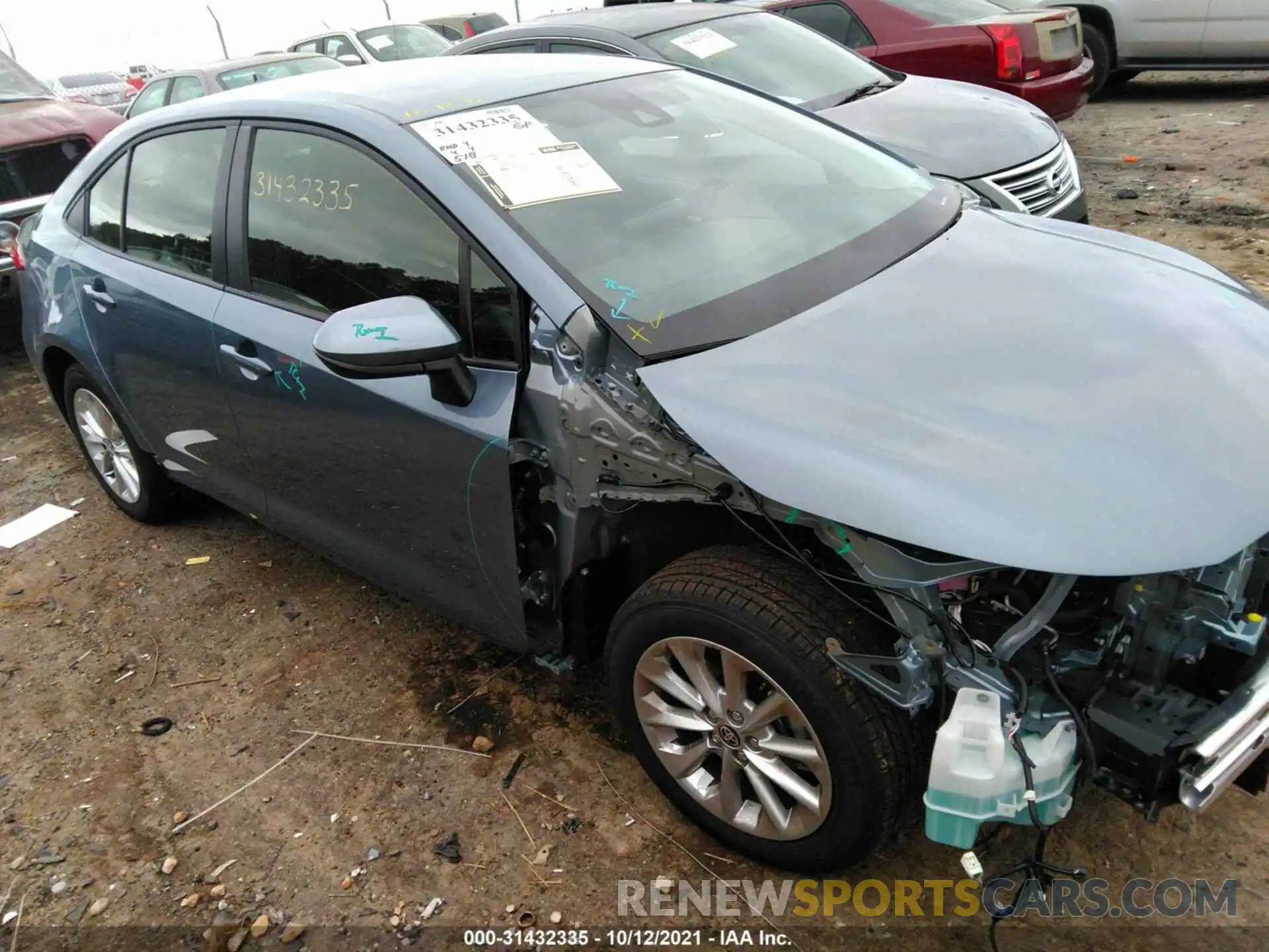 1 Photograph of a damaged car JTDVPMAE1NJ202995 TOYOTA COROLLA 2022