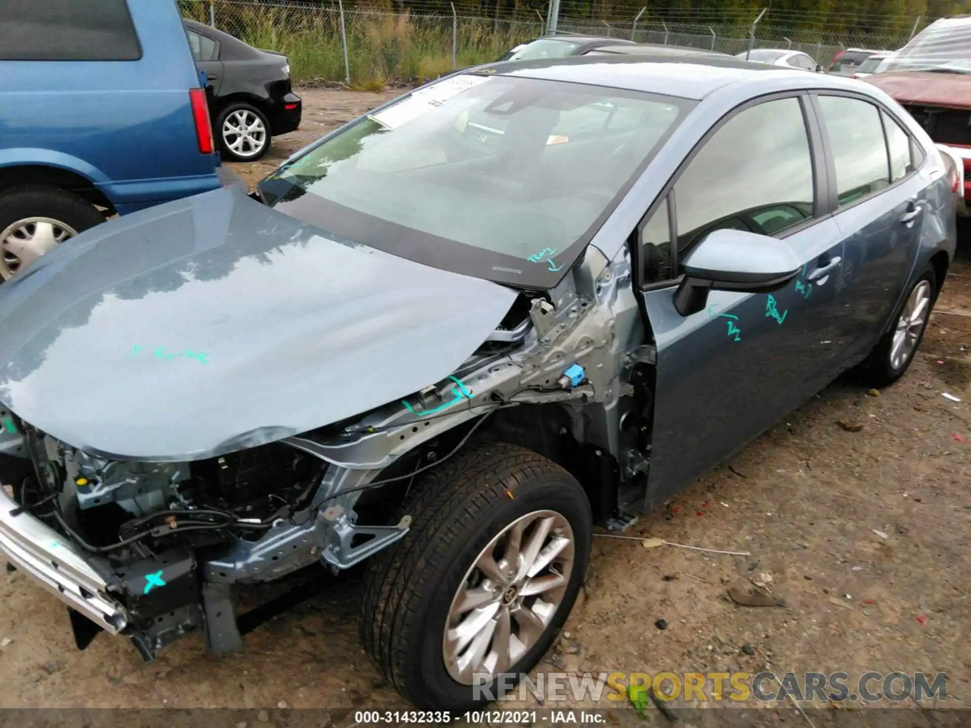 2 Photograph of a damaged car JTDVPMAE1NJ202995 TOYOTA COROLLA 2022