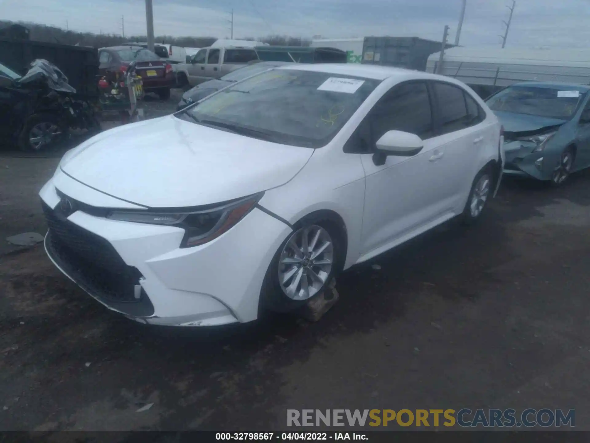 2 Photograph of a damaged car JTDVPMAE2N3000736 TOYOTA COROLLA 2022