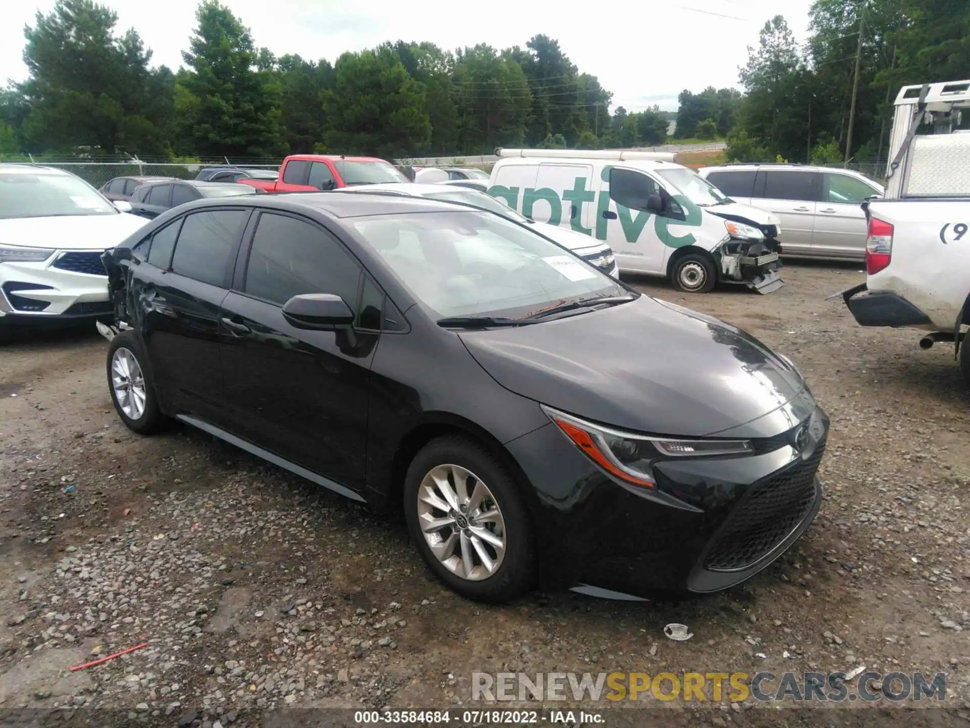 1 Photograph of a damaged car JTDVPMAE2NJ215321 TOYOTA COROLLA 2022