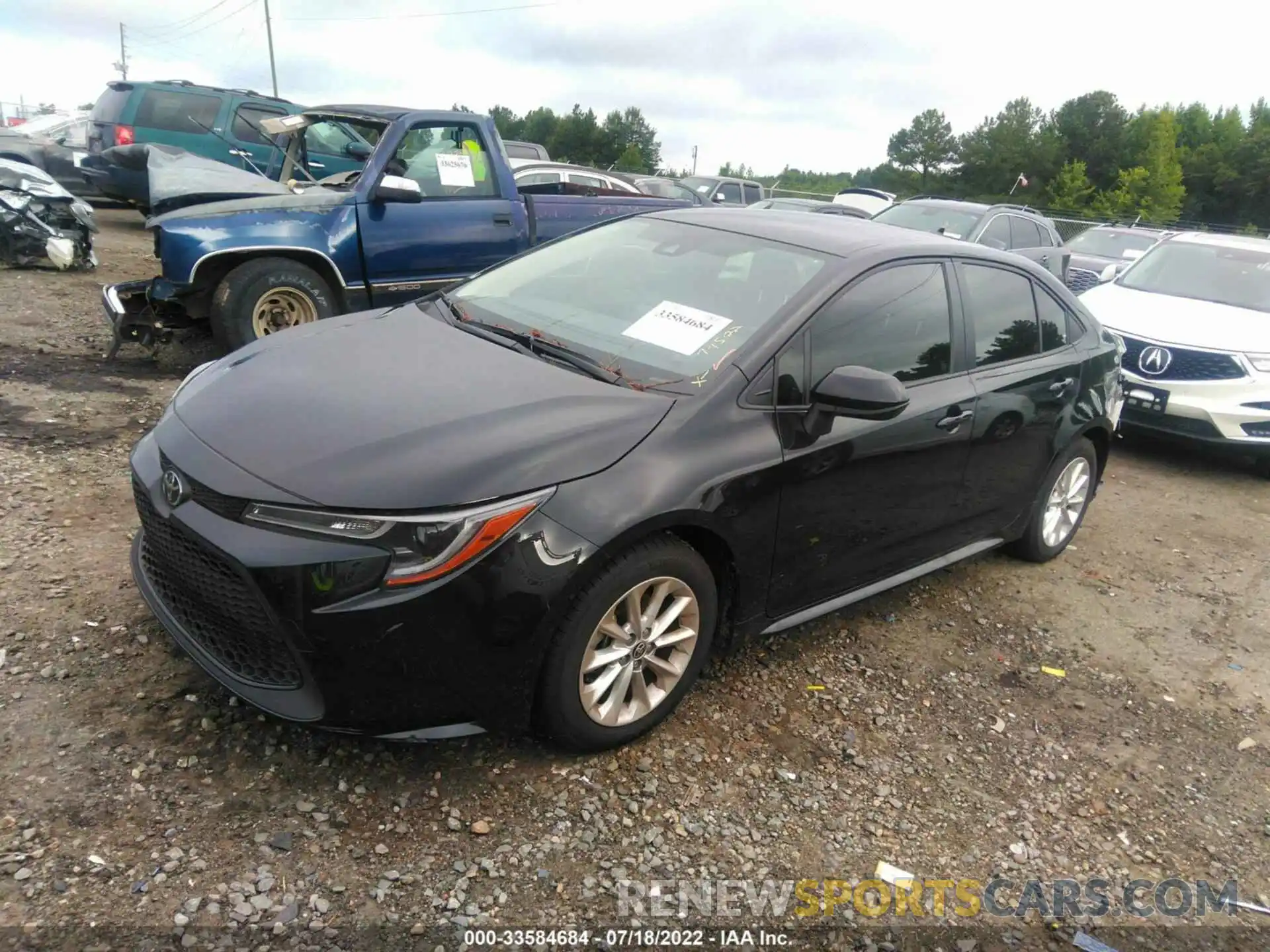 2 Photograph of a damaged car JTDVPMAE2NJ215321 TOYOTA COROLLA 2022