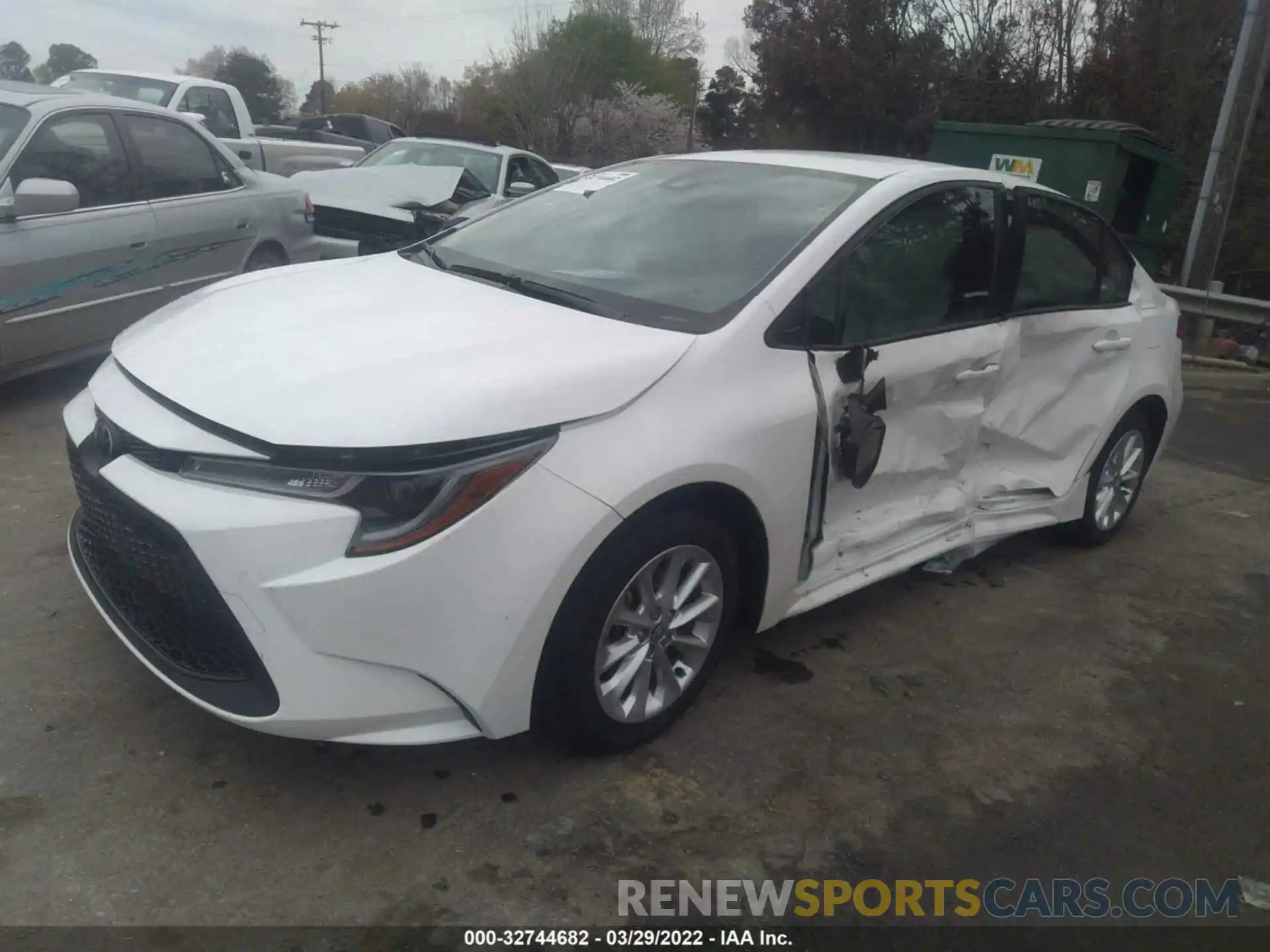 2 Photograph of a damaged car JTDVPMAE3N3006383 TOYOTA COROLLA 2022