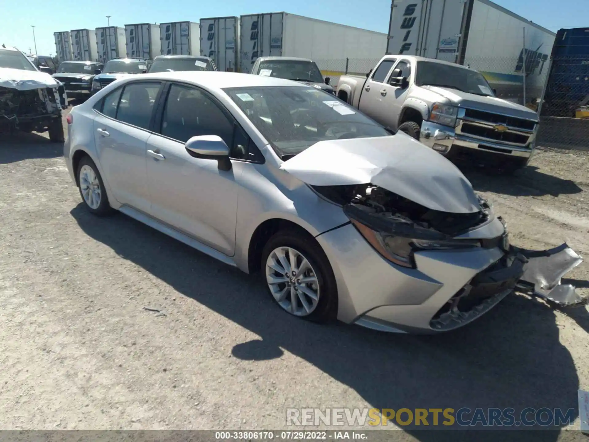 1 Photograph of a damaged car JTDVPMAE3N3020400 TOYOTA COROLLA 2022