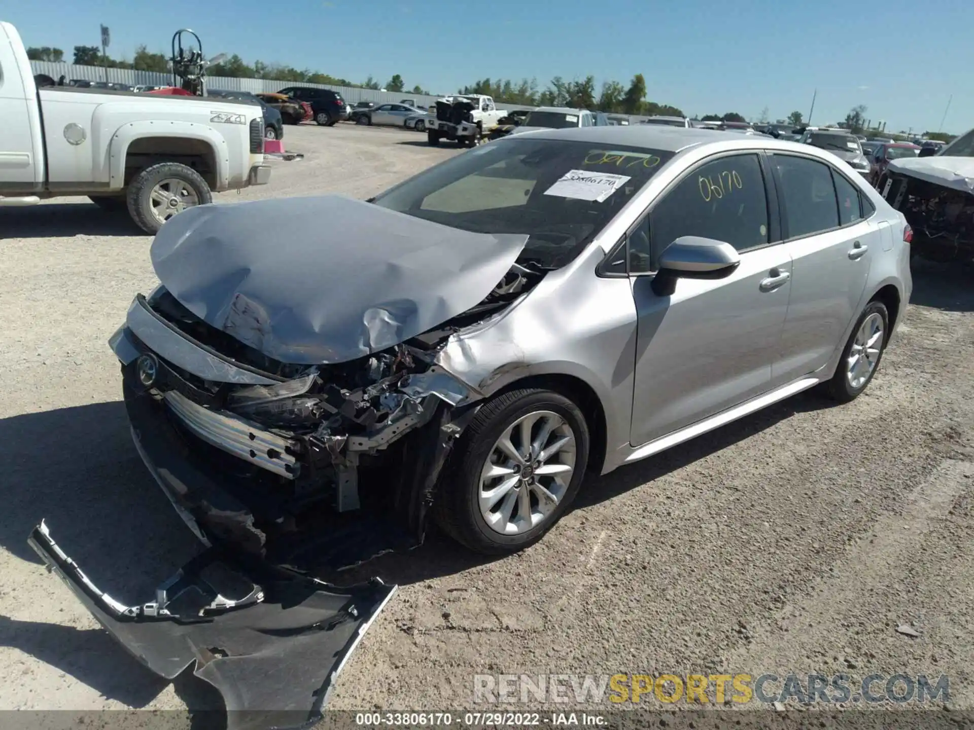 2 Photograph of a damaged car JTDVPMAE3N3020400 TOYOTA COROLLA 2022