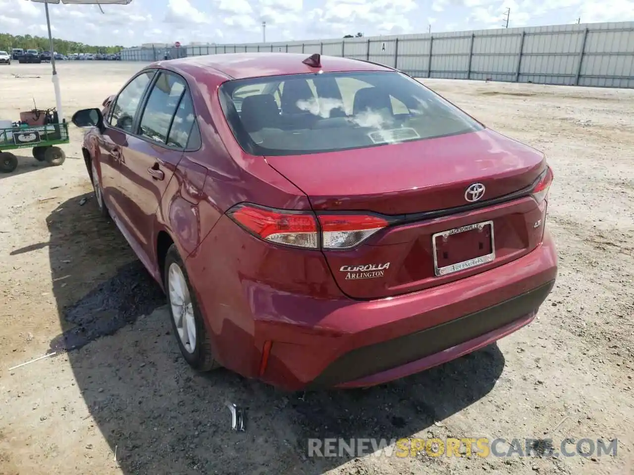 3 Photograph of a damaged car JTDVPMAE4NJ215885 TOYOTA COROLLA 2022