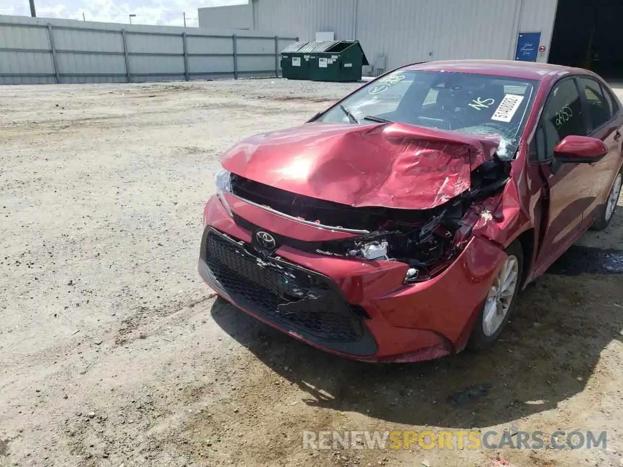 9 Photograph of a damaged car JTDVPMAE4NJ215885 TOYOTA COROLLA 2022