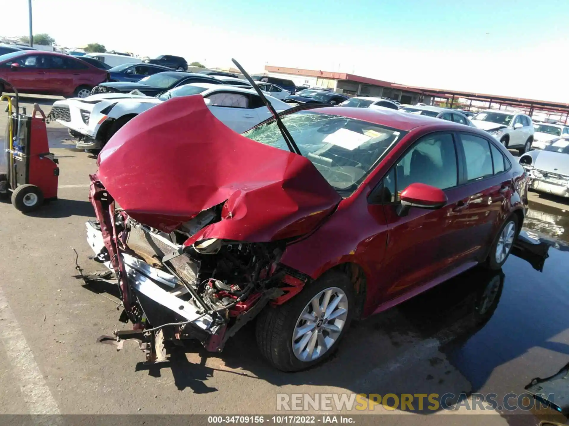 2 Photograph of a damaged car JTDVPMAE6NJ191895 TOYOTA COROLLA 2022