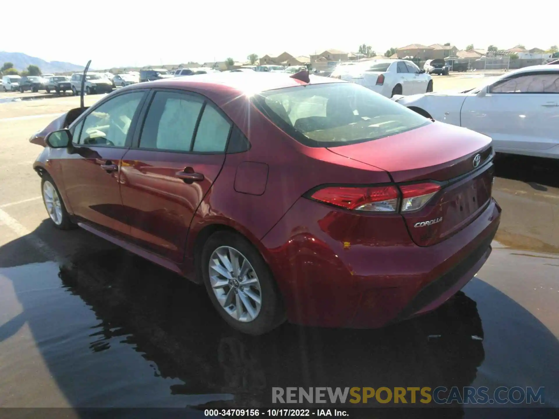 3 Photograph of a damaged car JTDVPMAE6NJ191895 TOYOTA COROLLA 2022