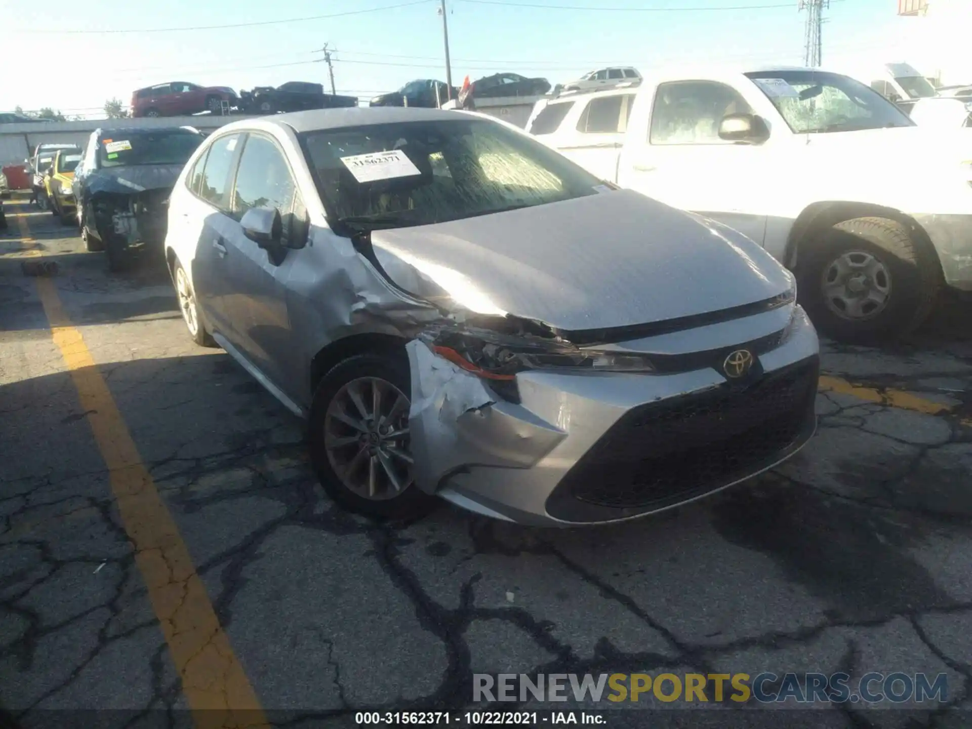 1 Photograph of a damaged car JTDVPMAE6NJ202569 TOYOTA COROLLA 2022