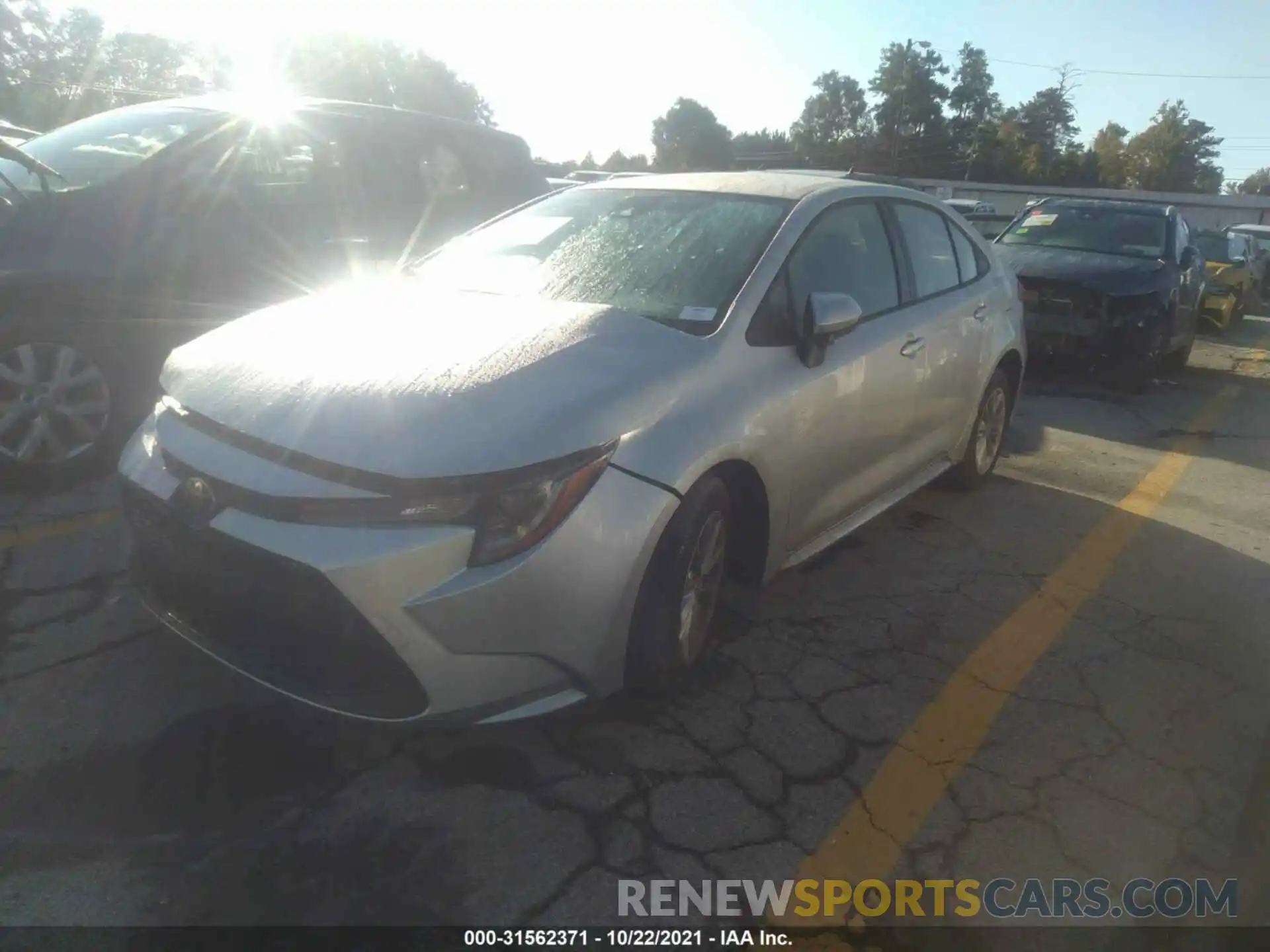 2 Photograph of a damaged car JTDVPMAE6NJ202569 TOYOTA COROLLA 2022