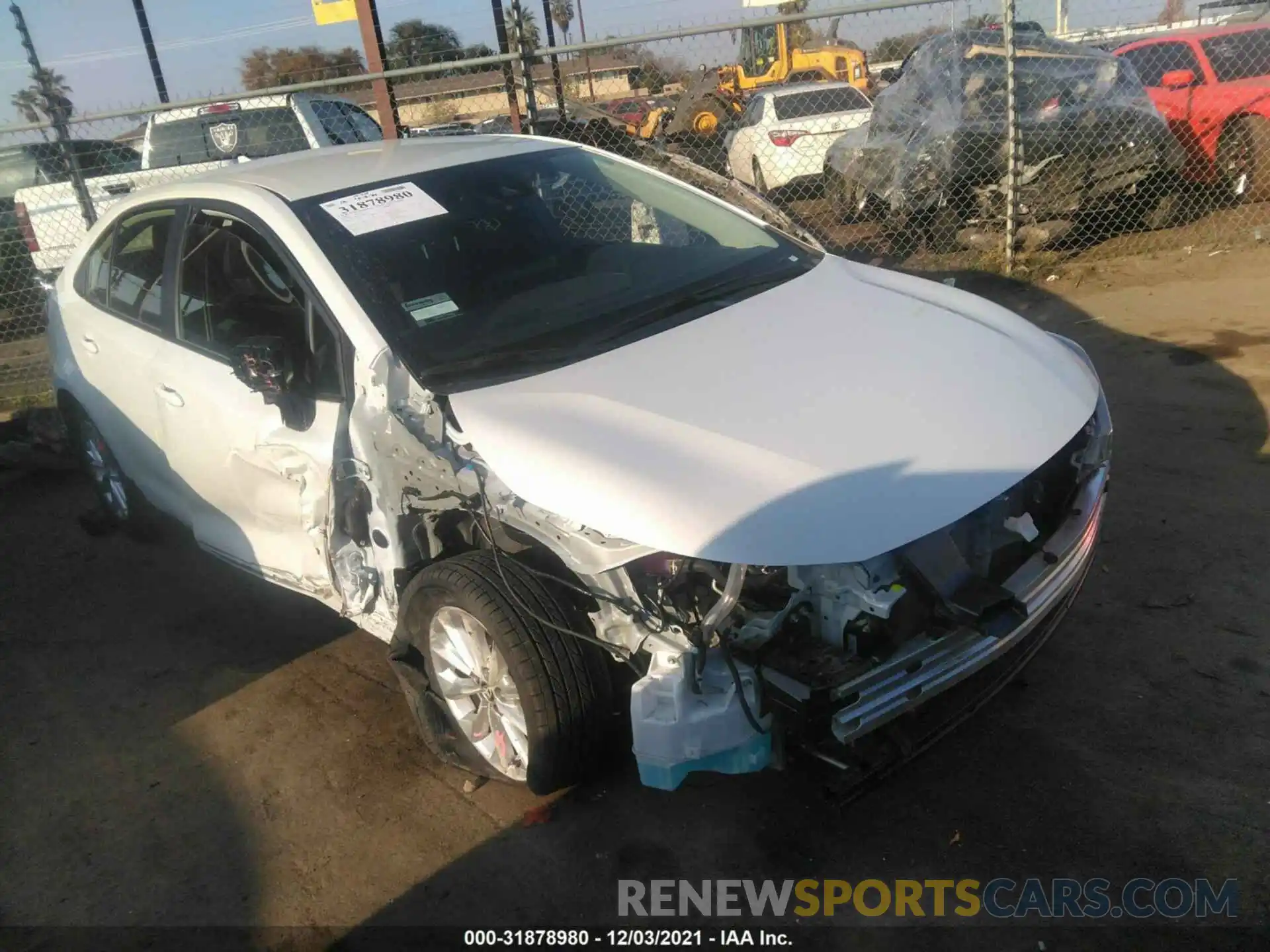 1 Photograph of a damaged car JTDVPMAE6NJ206573 TOYOTA COROLLA 2022