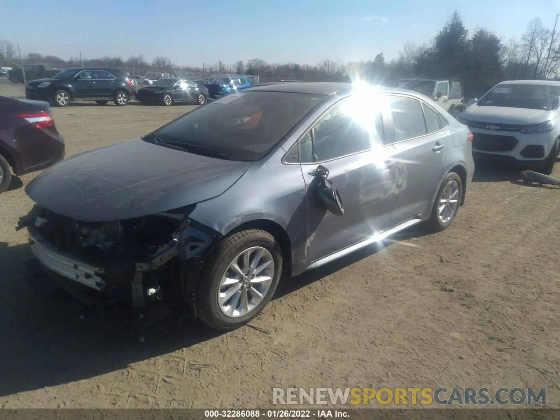 2 Photograph of a damaged car JTDVPMAE8NJ206459 TOYOTA COROLLA 2022