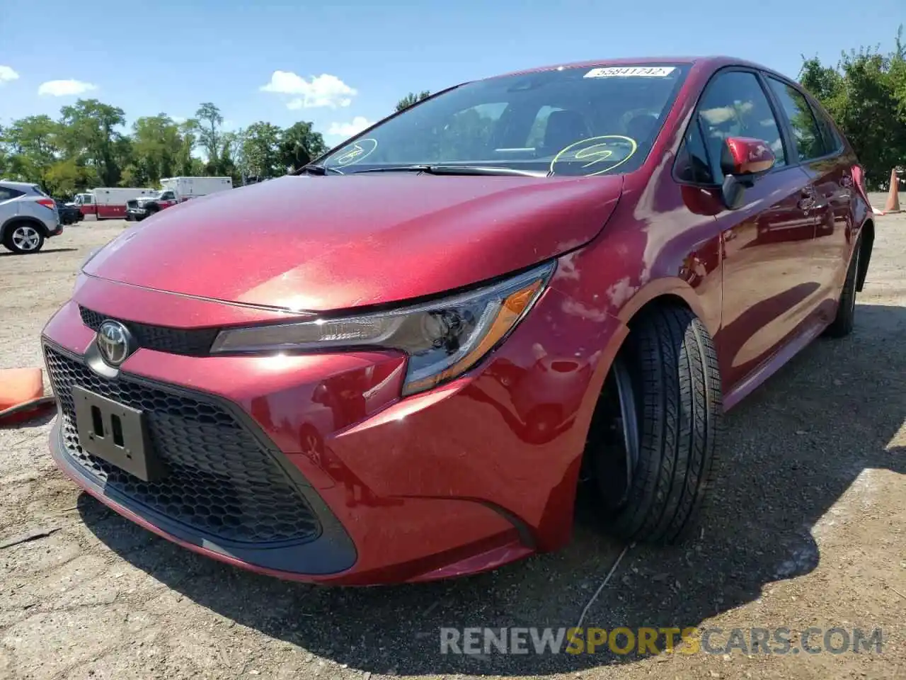 2 Photograph of a damaged car JTDVPMAE9NJ203005 TOYOTA COROLLA 2022